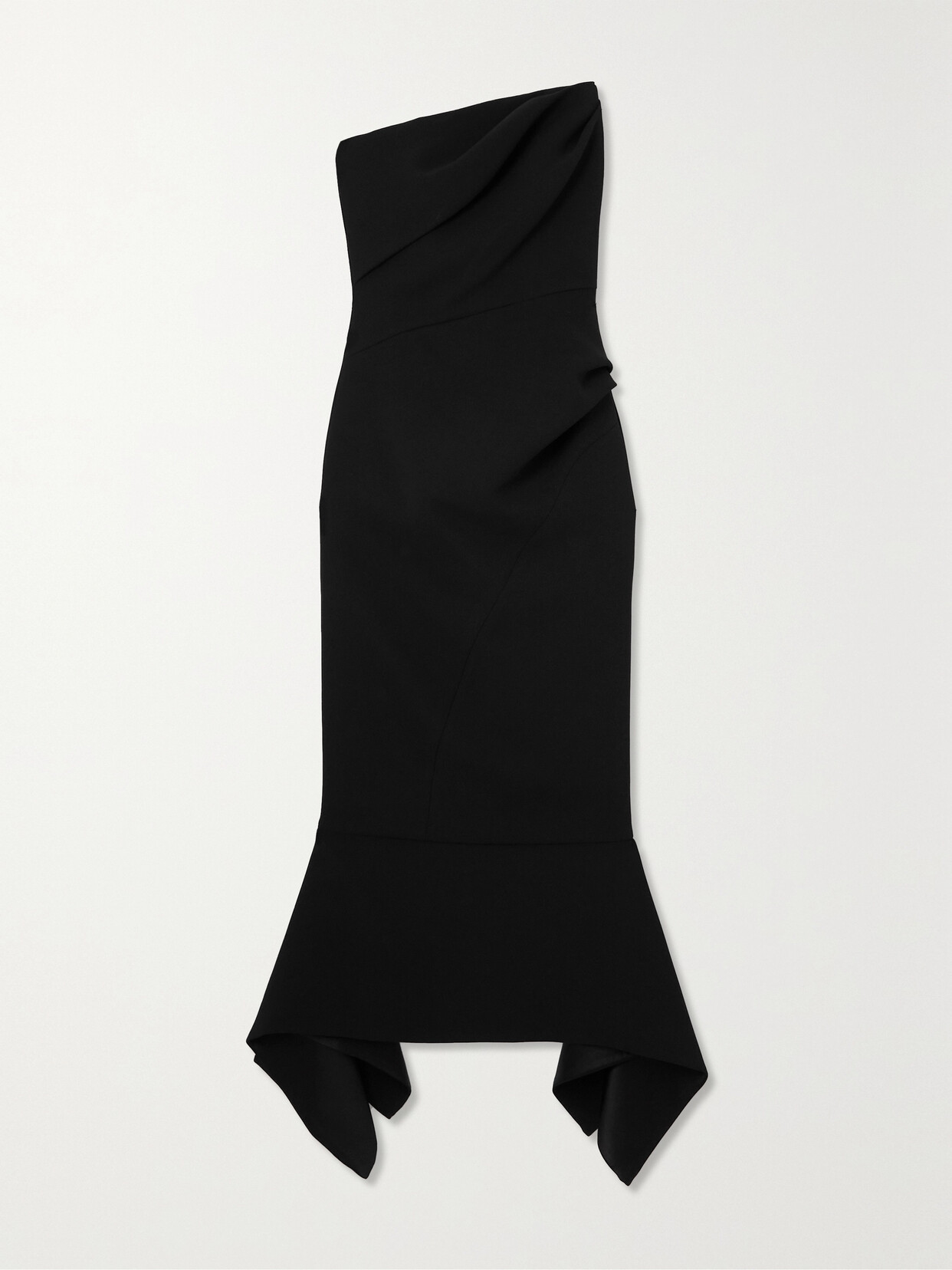 Maticevski - Suffix Strapless Draped Crepe Gown - Black