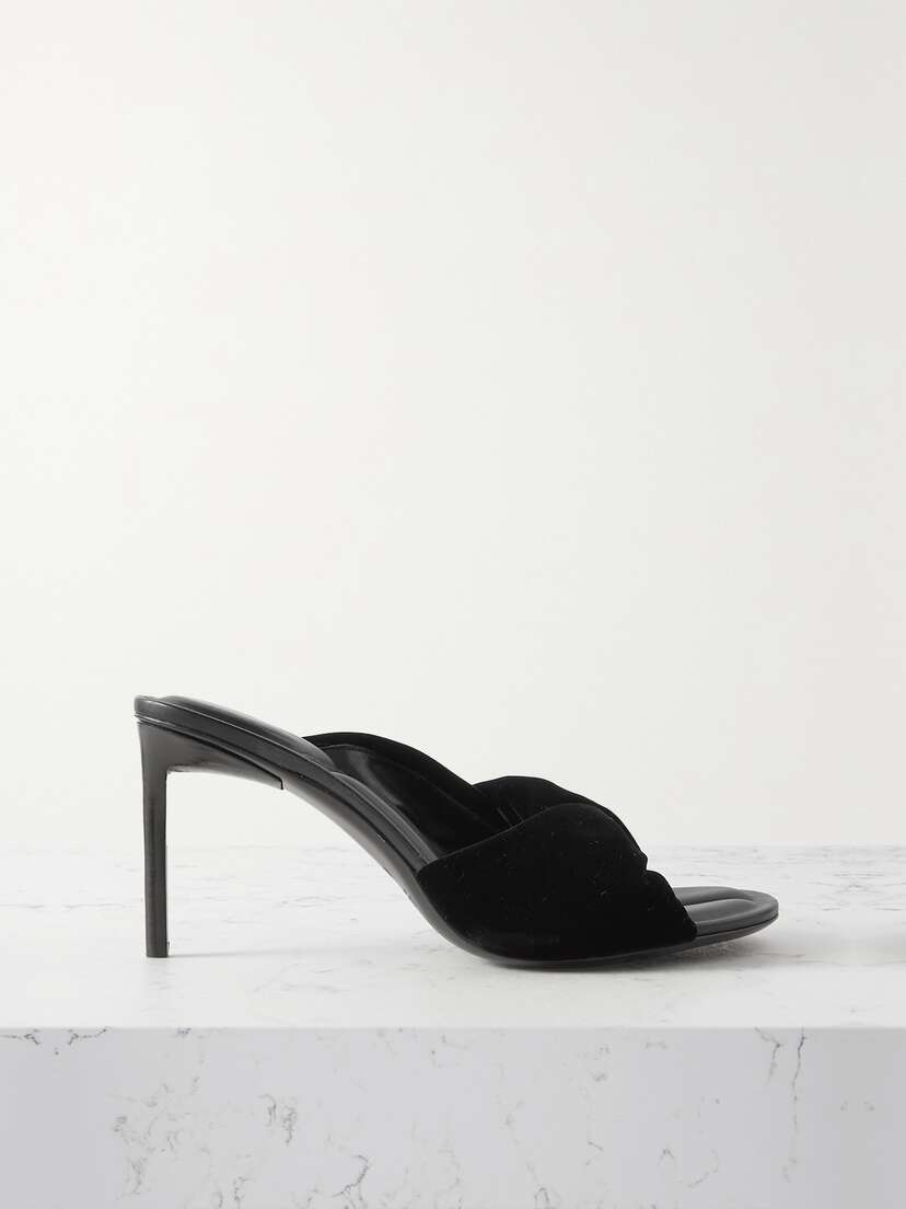 Jacquemus Bagnu Velvet Mules
