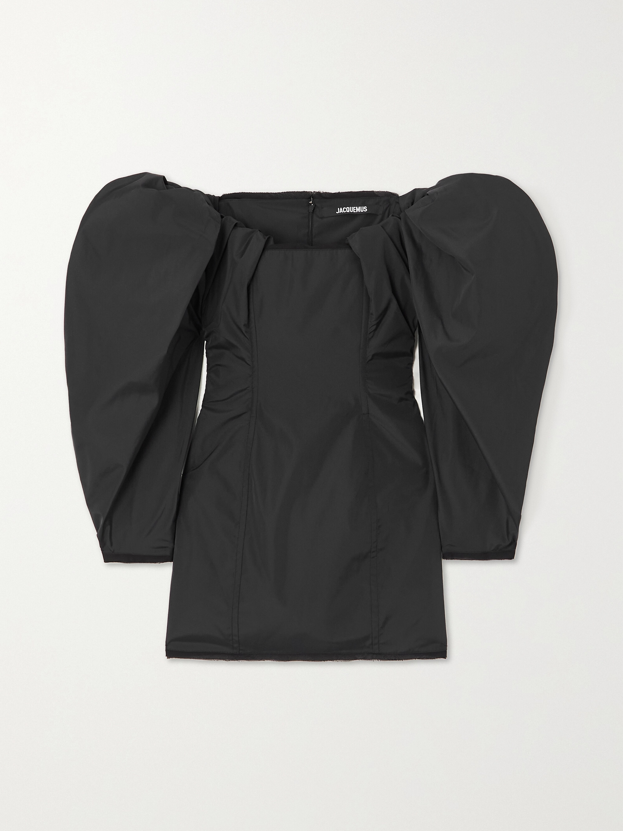 Jacquemus Off-the-shoulder taffeta mini dress thumbnail