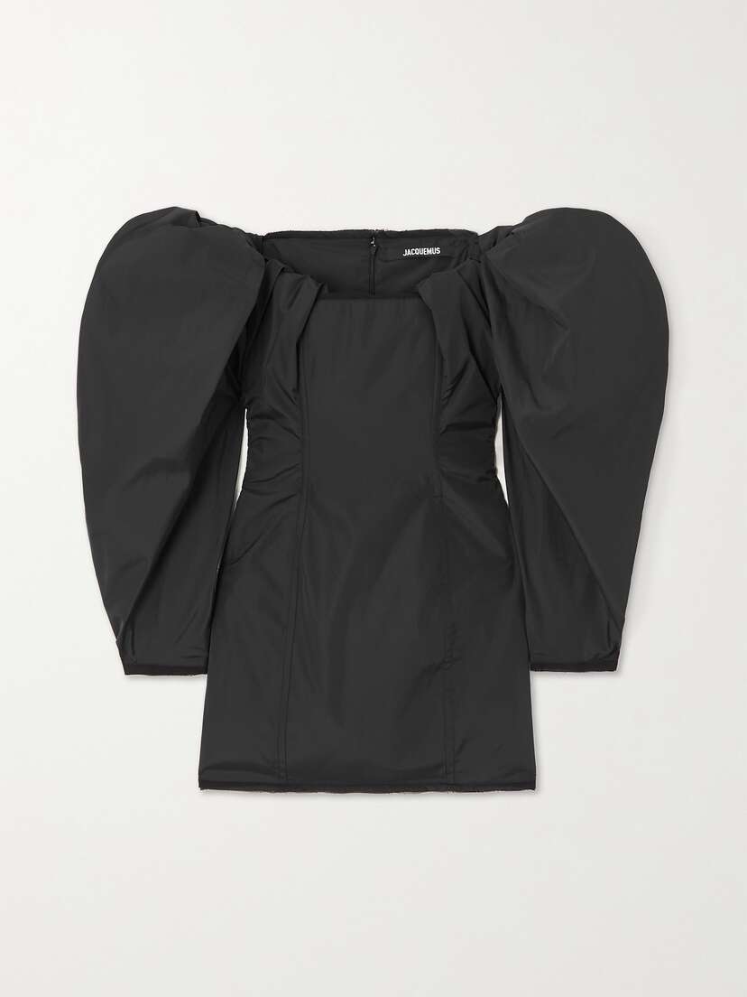 Jacquemus Off-the-shoulder Taffeta Mini Dress
