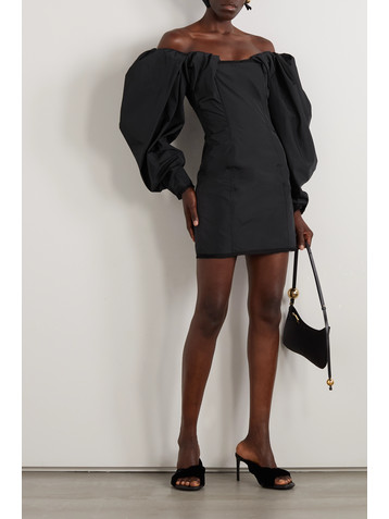 Jacquemus Off-the-shoulder taffeta mini dress