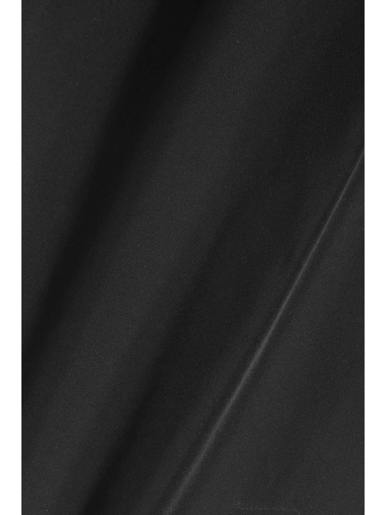 Cold-Shoulder Stretch-Taffeta Bustier Top