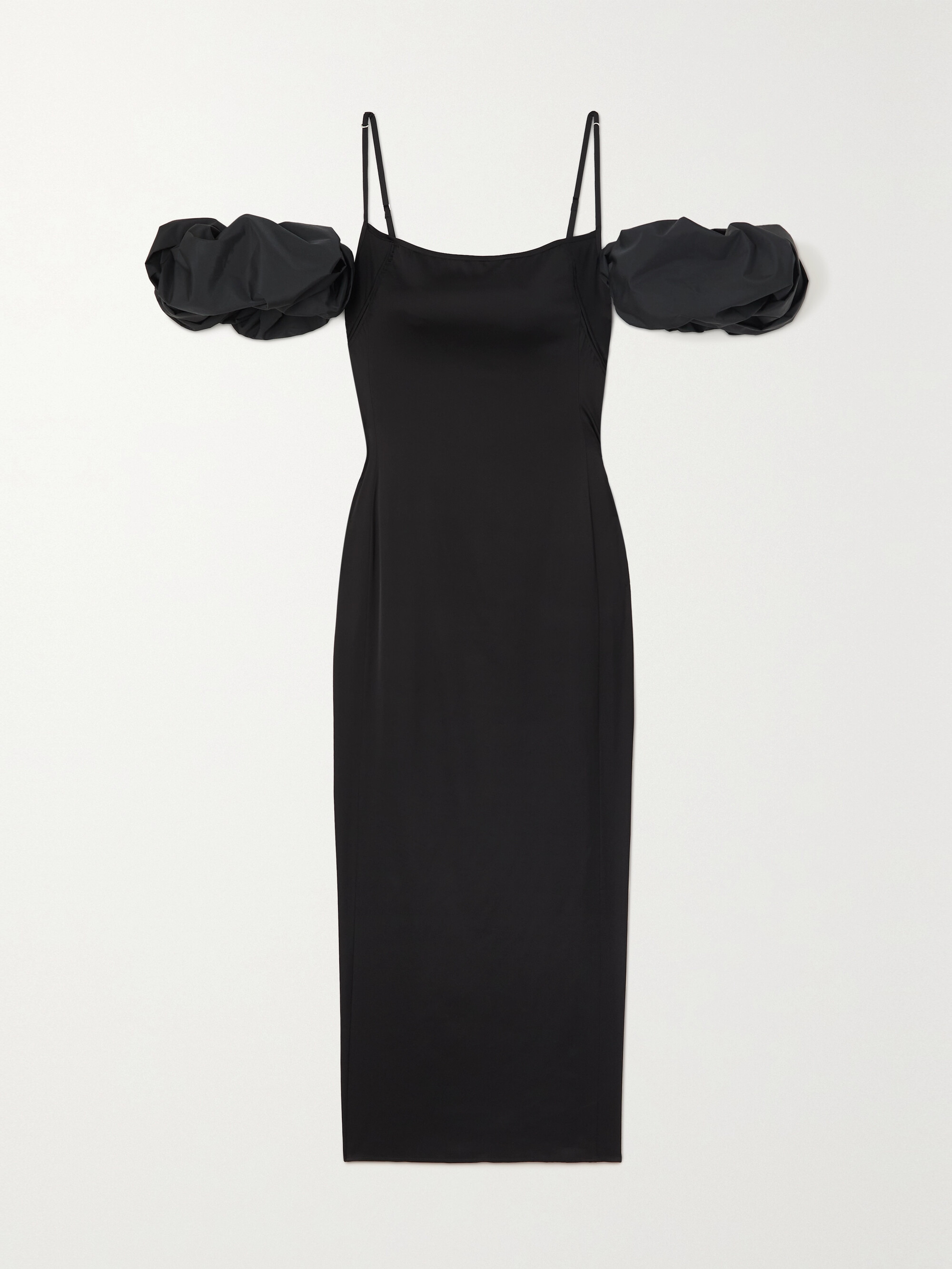 Jacquemus Chouchou convertible duchesse-satin midi dress thumbnail