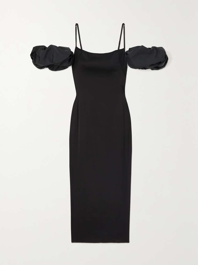 Jacquemus Chouchou Convertible Duchesse-satin Midi Dress