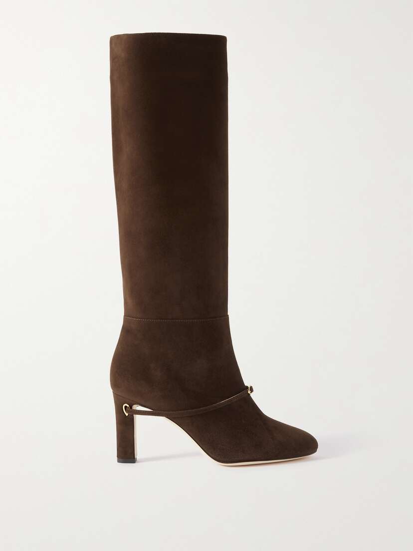 Jennifer Chamandi Samuele 85 Suede Knee Boots