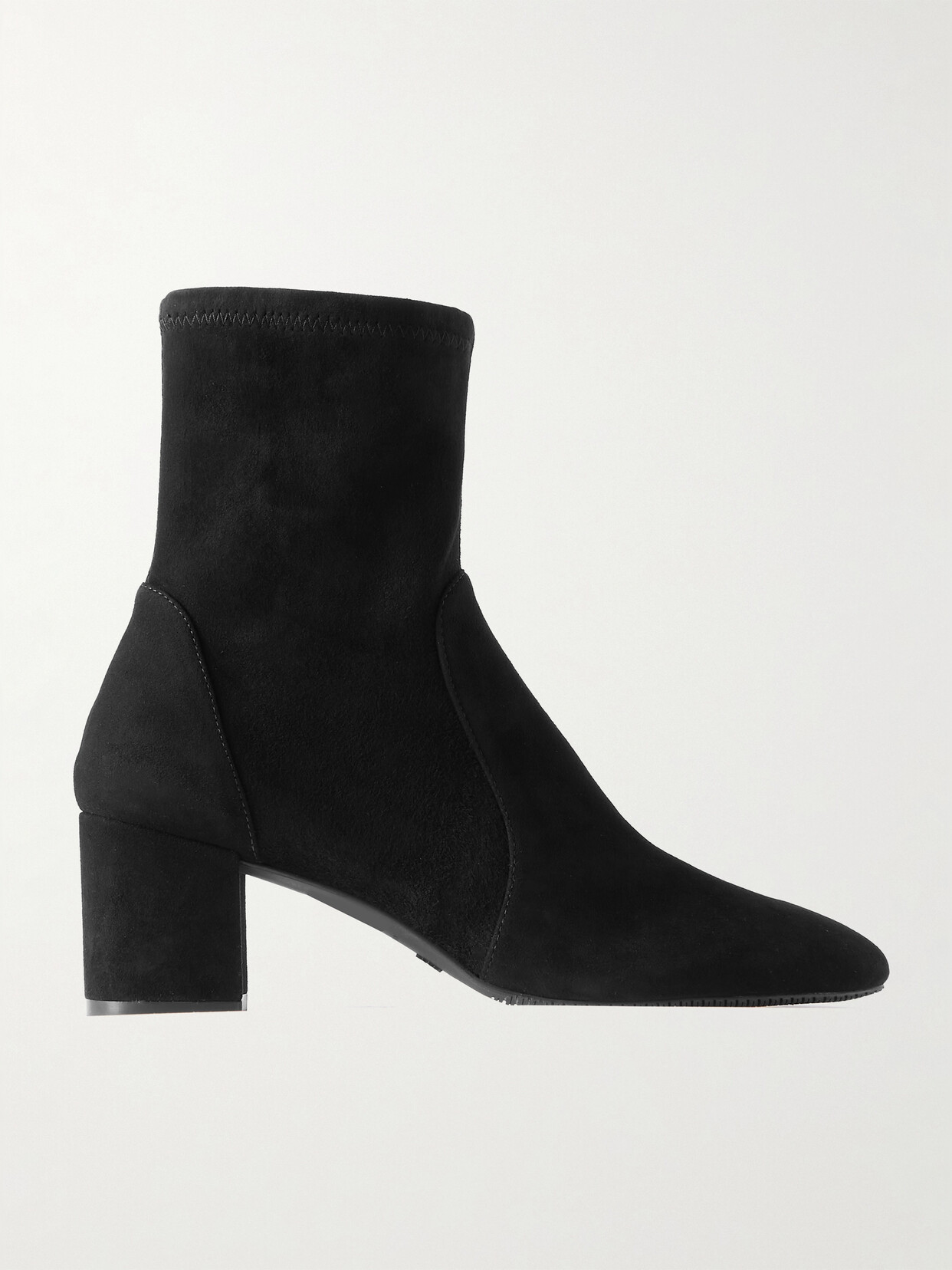 Stuart Weitzman - Yuliana Suede Sock Boots - Black