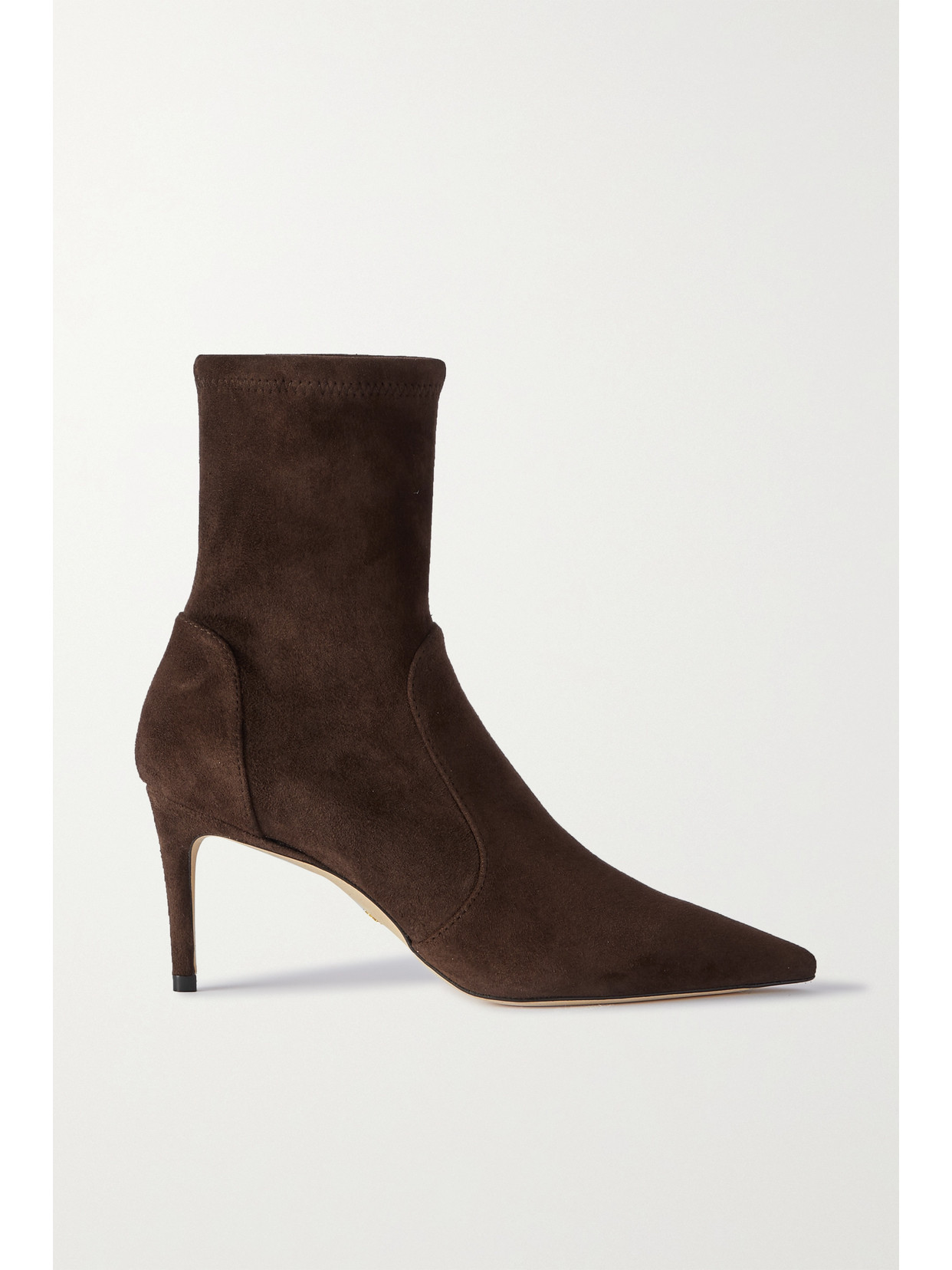 Stuart Weitzman Stuart 75 Suede Ankle Boots - Brown