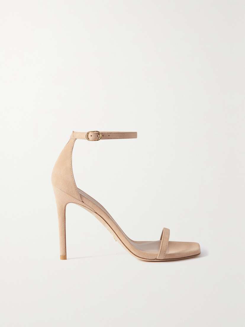 Stuart Weitzman Nudistcurve Suede Sandals