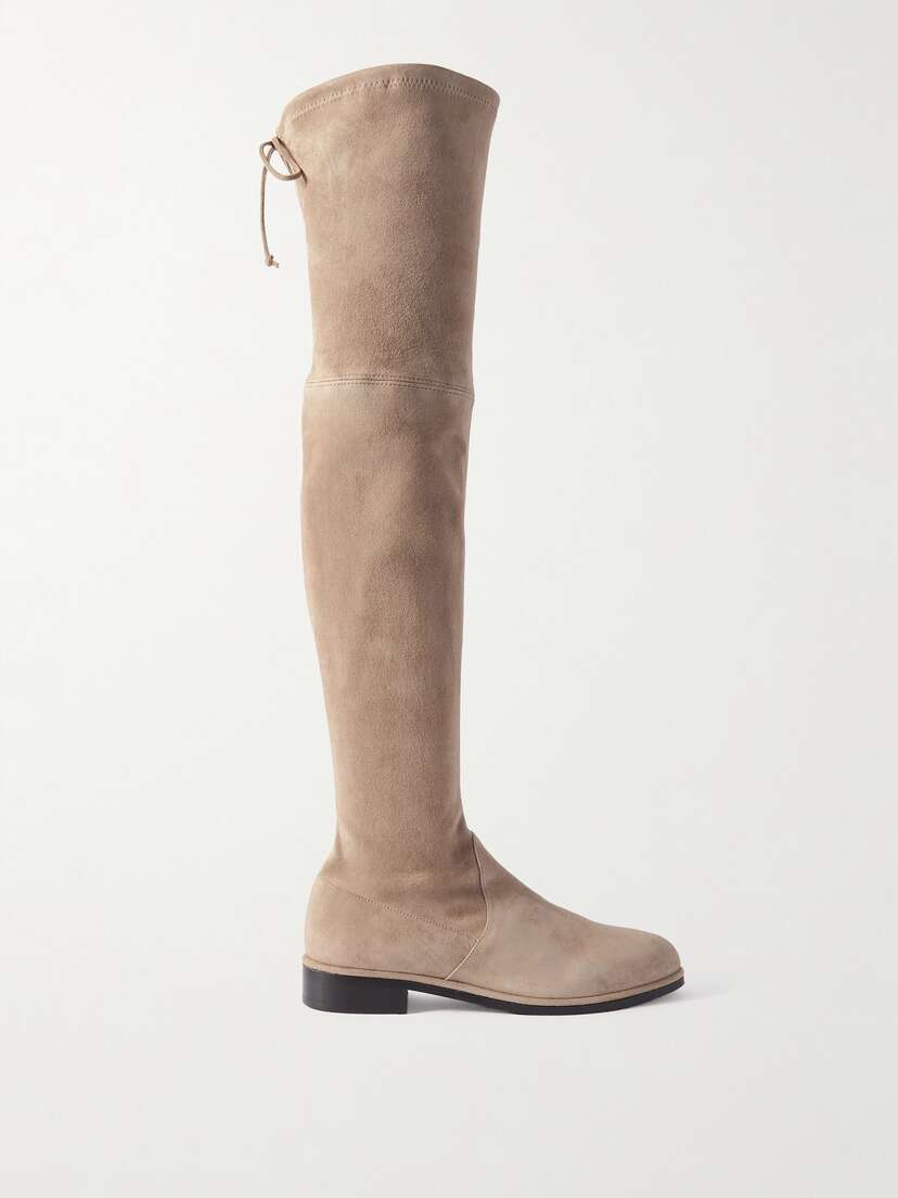 Stuart Weitzman Lowland Bold Suede Over-the-knee Boots
