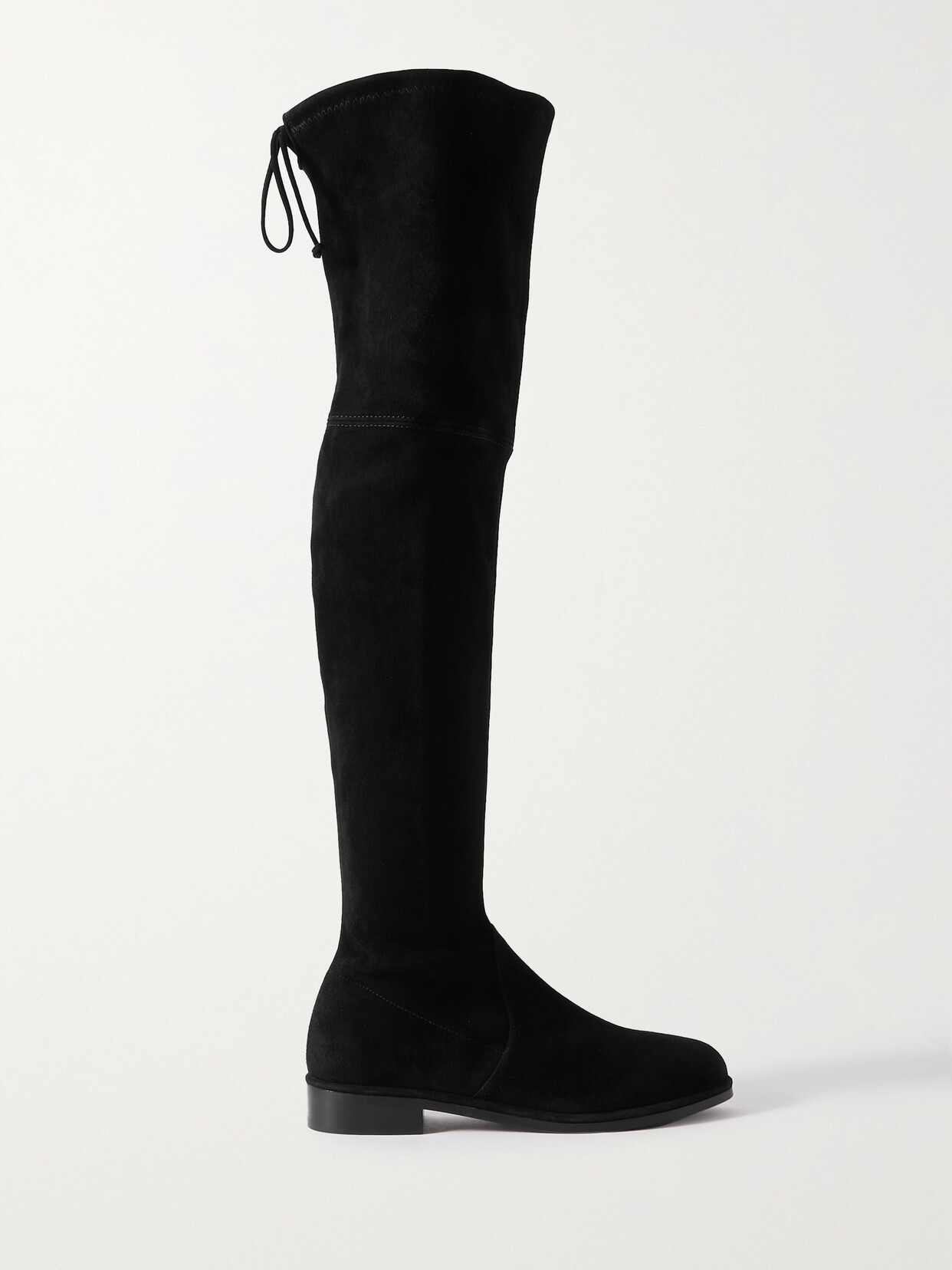 Stuart Weitzman - Lowland Bold Suede Over-the-knee Boots - Black