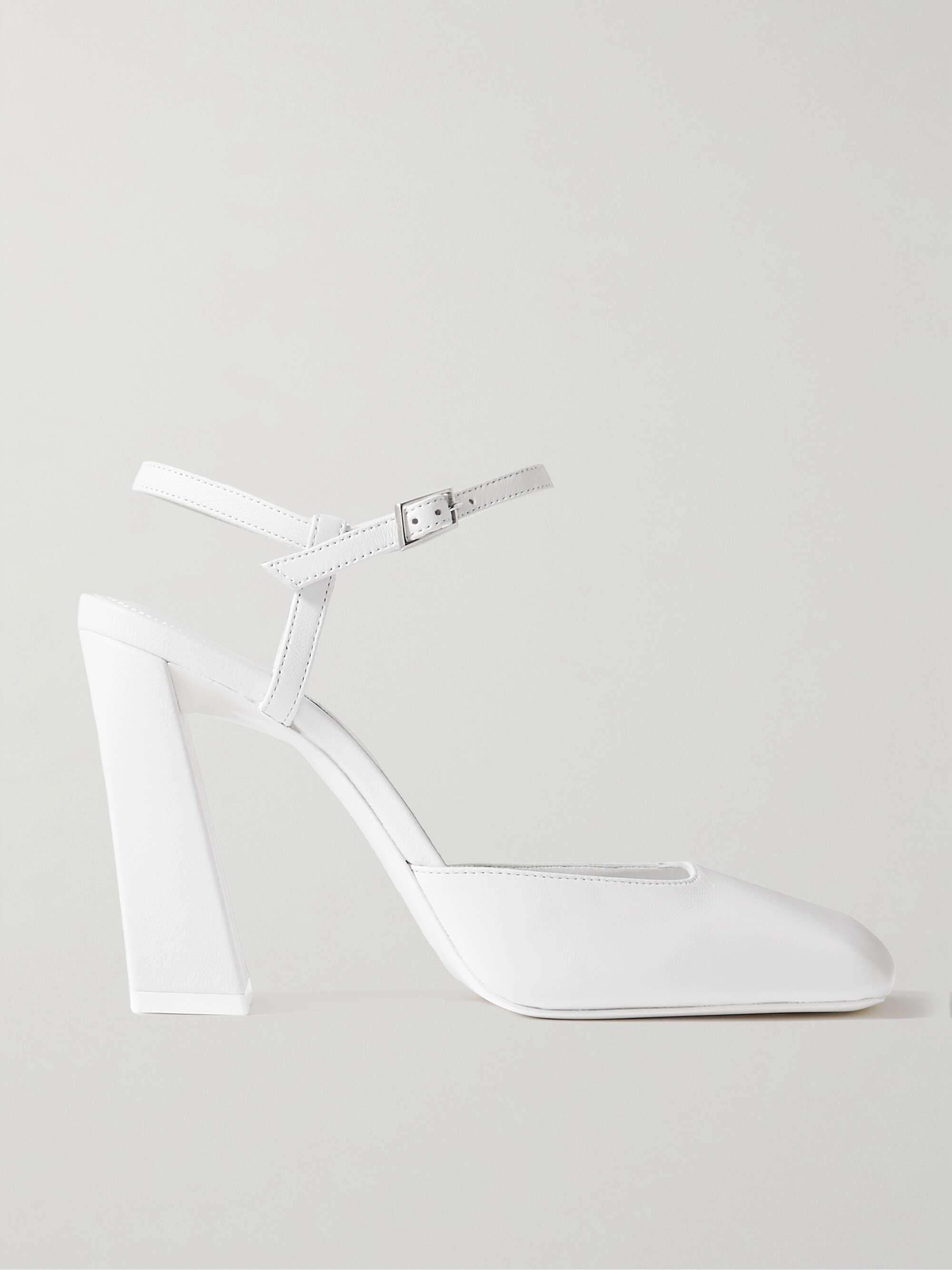 AMINA MUADDI Charlotte leather pumps | NET-A-PORTER