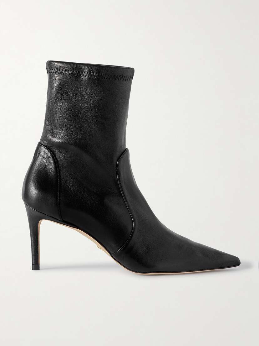 Stuart Weitzman Stuart Stretch-leather Ankle Boots