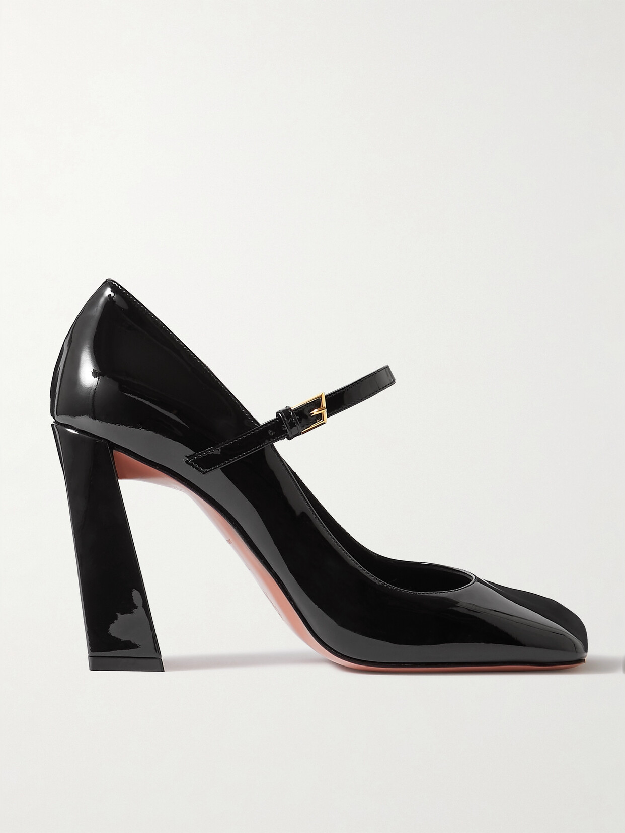 Amina Muaddi - Charlotte Patent-leather Mary Jane Pumps - Black