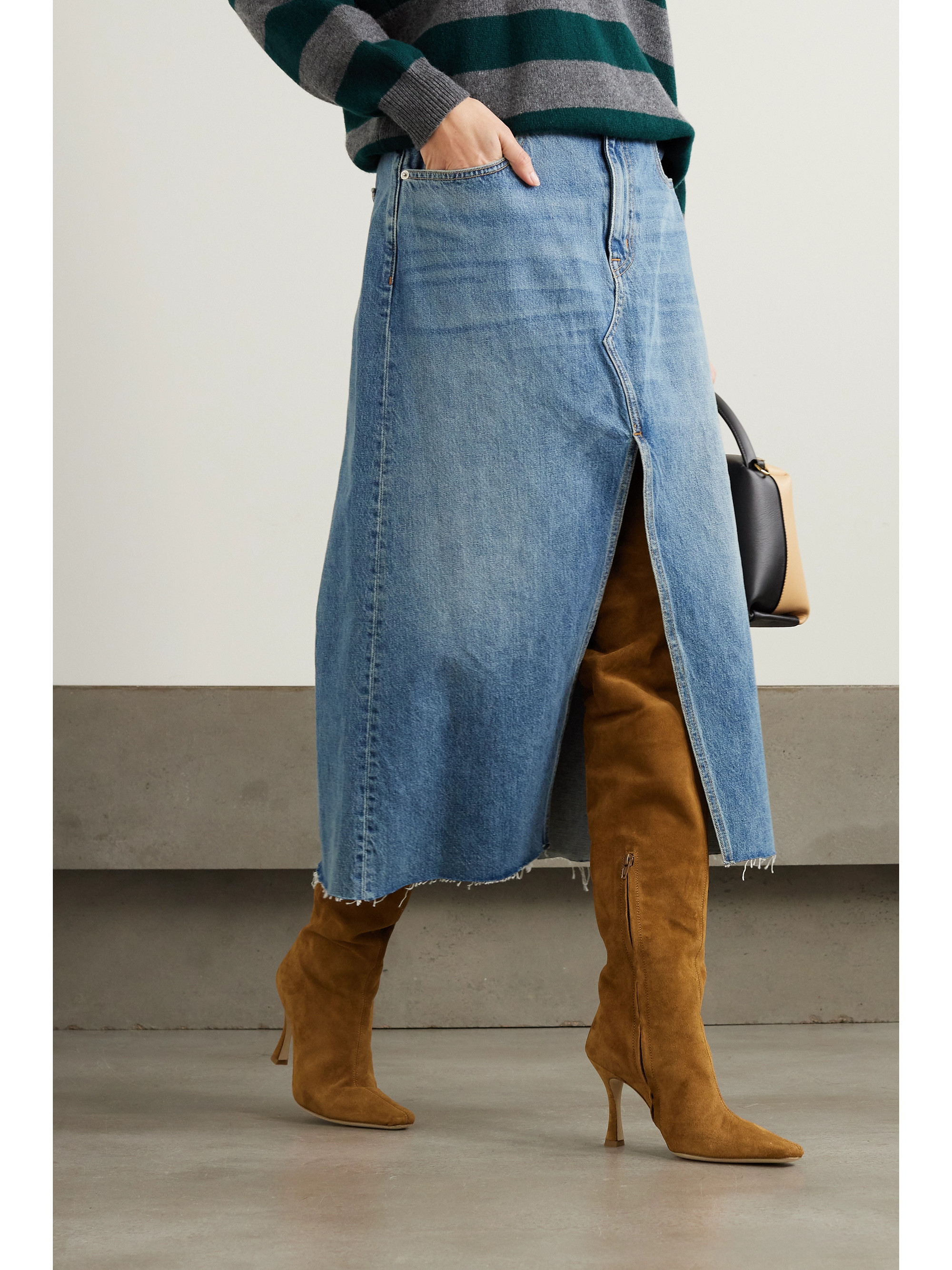 Staud Cami suede over-the-knee boots thumbnail