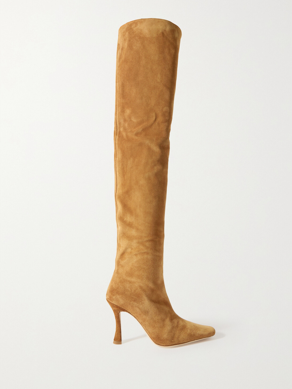 Staud Cami Suede Over-the-knee Boots In Brown