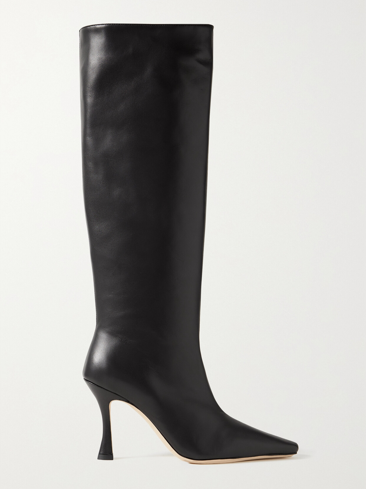 STAUD - Cami Leather Knee Boots - Black