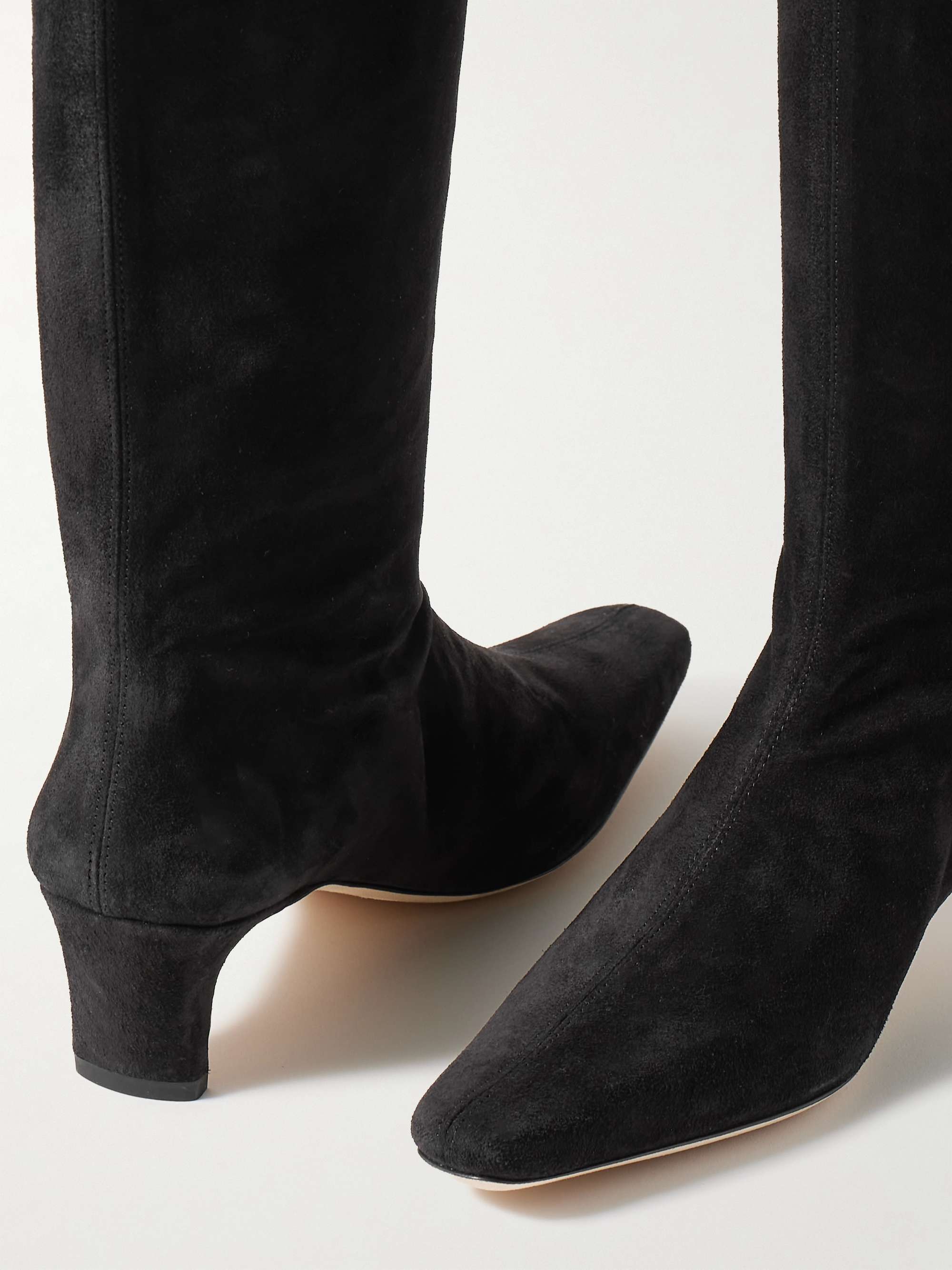 STAUD Wally suede knee boots