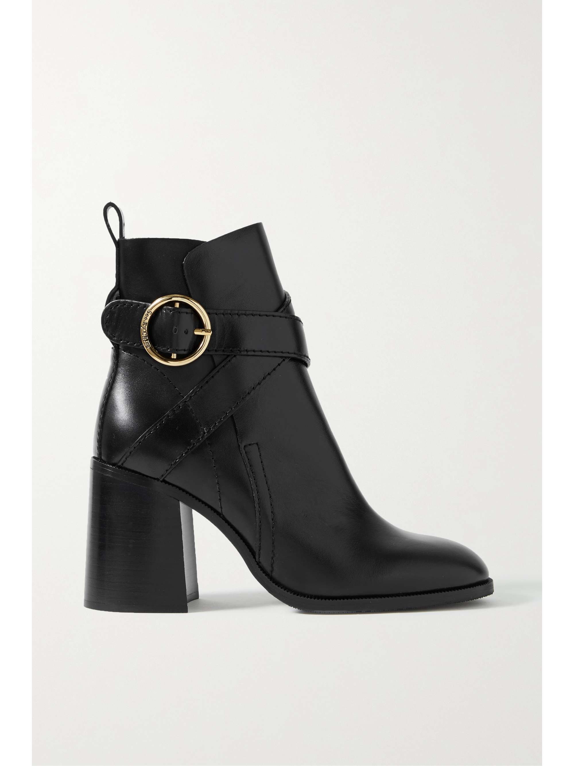 SEE BY CHLOÉ Lyna leather ankle boots | NET-A-PORTER