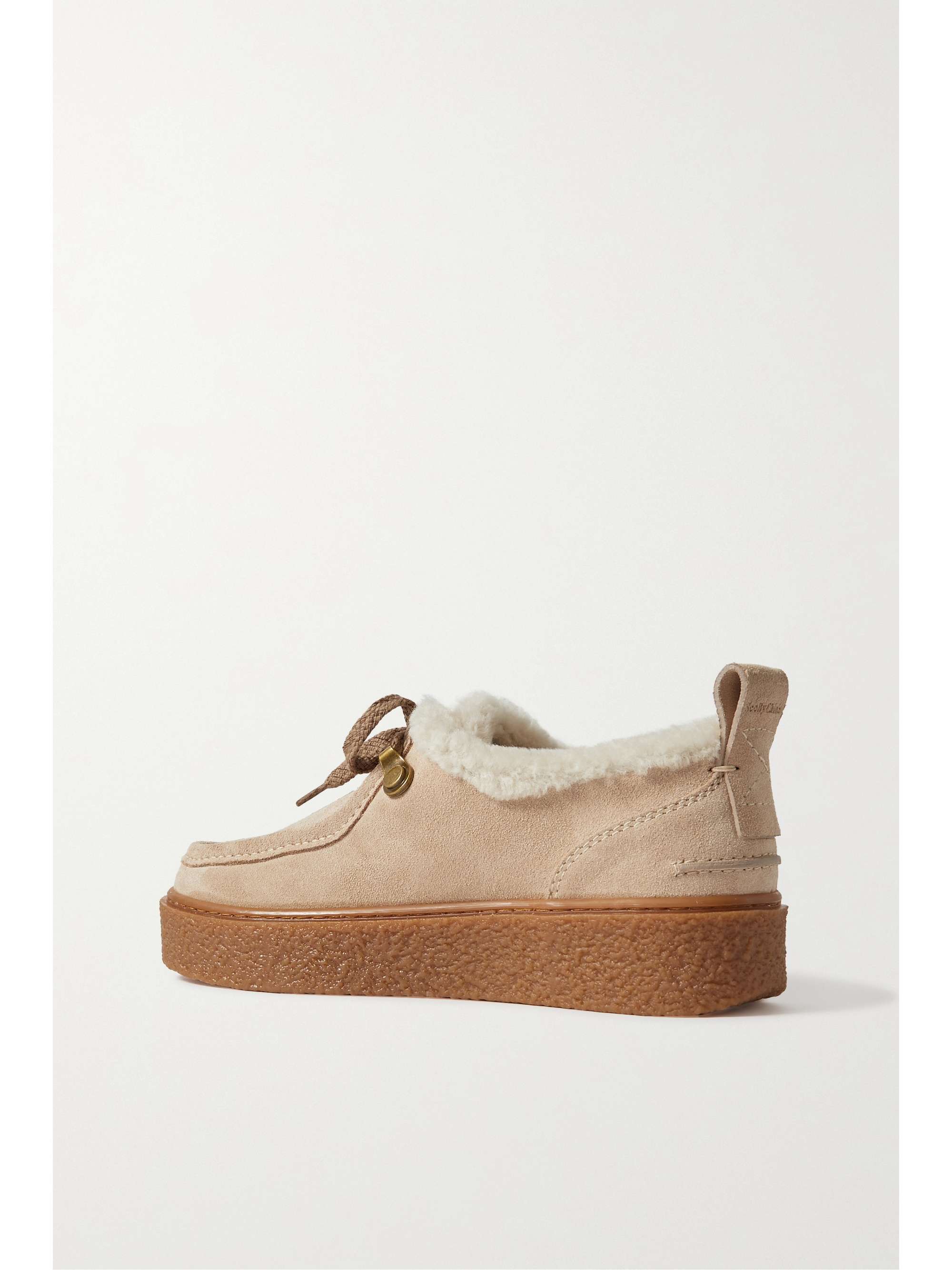 SEE BY CHLOÉ Jillie shearling-lined suede sneakers