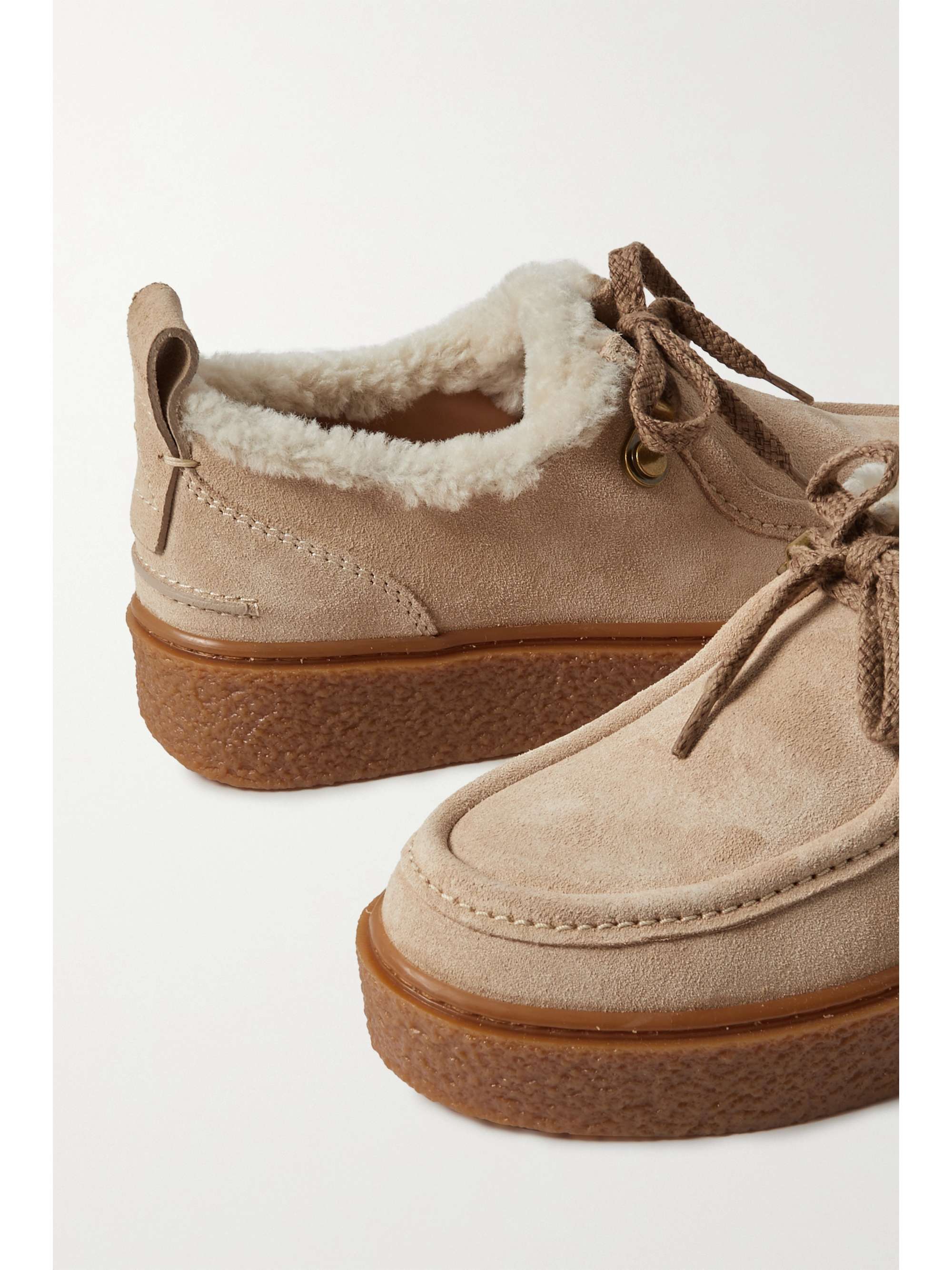 SEE BY CHLOÉ Jillie shearling-lined suede sneakers
