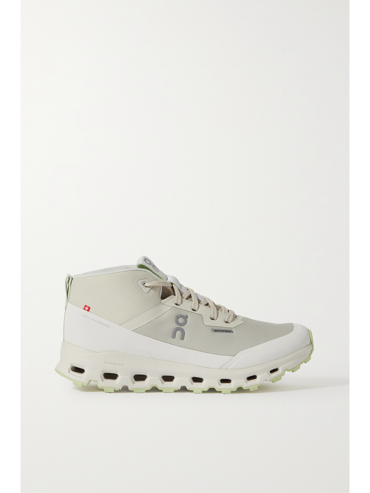 ON - Cloudroam Rubber-trimmed Recycled-mesh And Shell High-top Sneakers - Neutrals