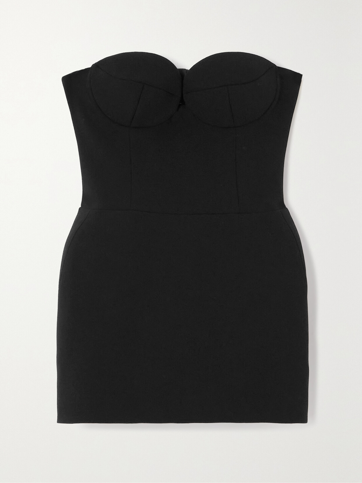 Magda Butrym Strapless Stretch-wool Mini Dress