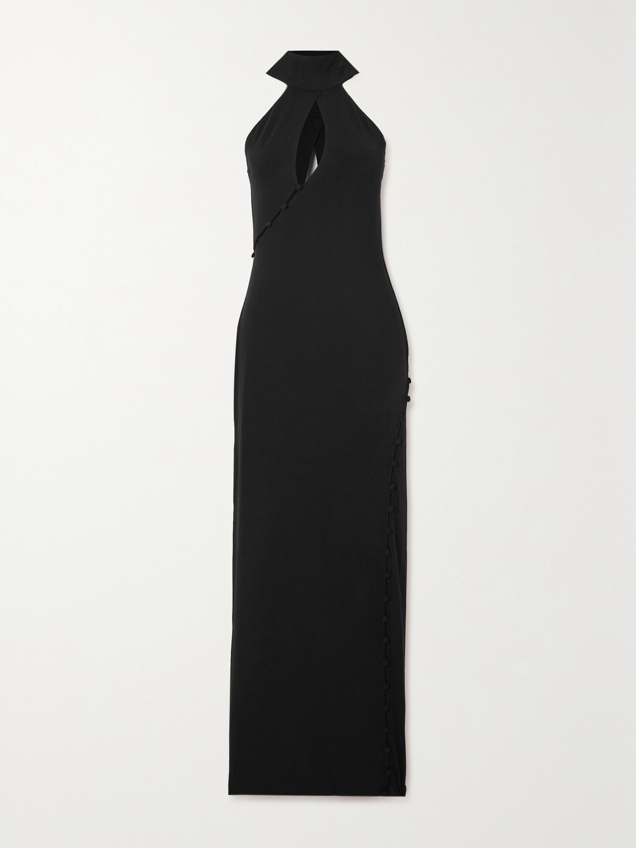 Magda Butrym Cutout Stretch-jersey Maxi Dress - Black