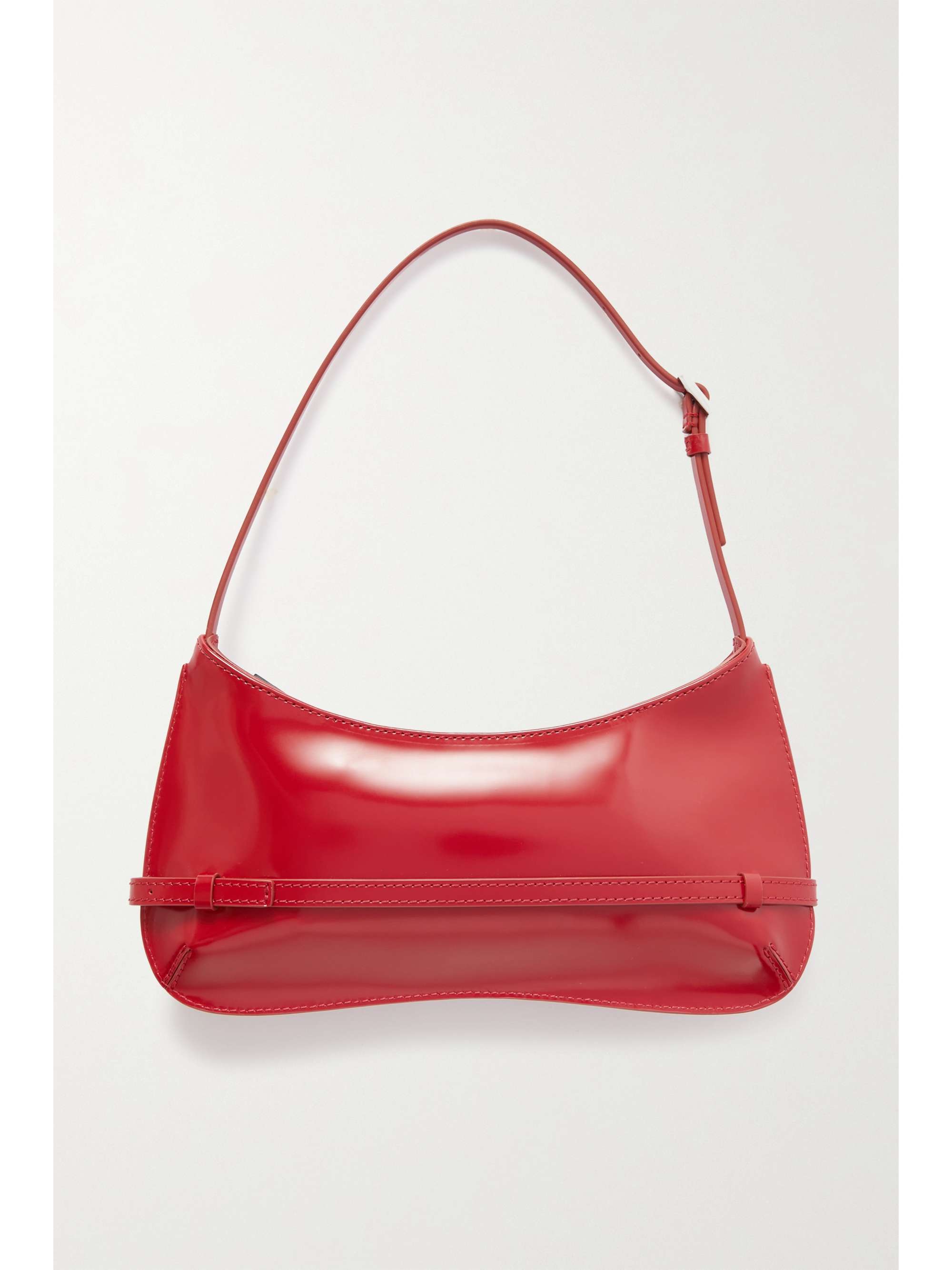 JACQUEMUS Le Bisou Ceinture patentleather shoulder bag NETAPORTER