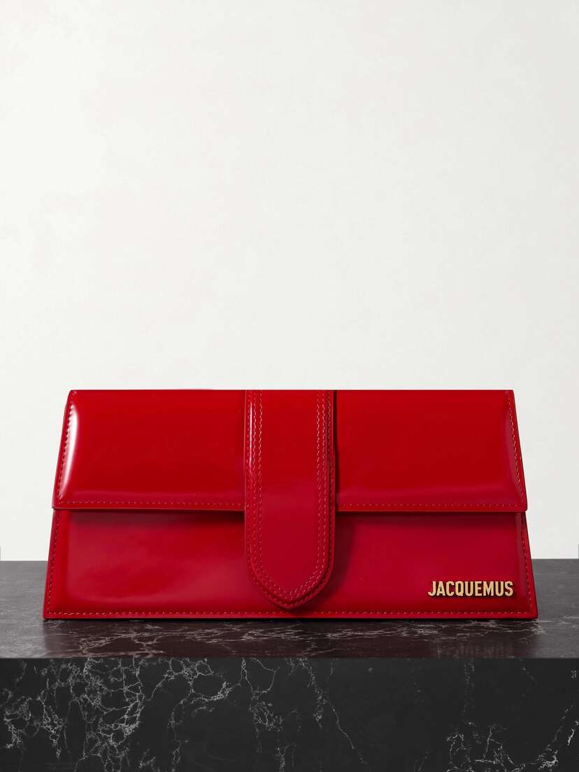 Jacquemus Le Bambino Long Patent-leather Shoulder Bag