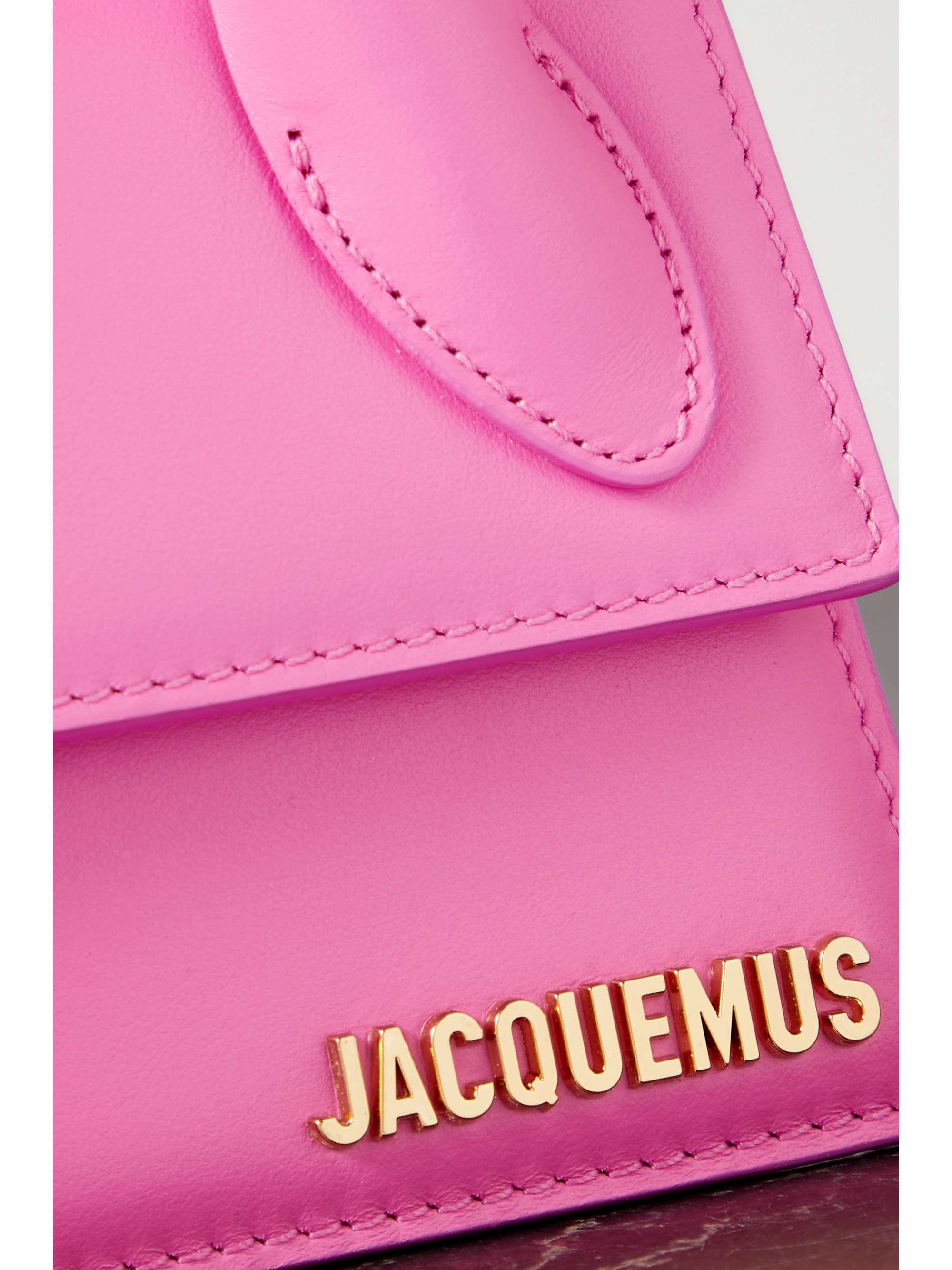 JACQUEMUS Le Chiquito Long leather tote NETAPORTER