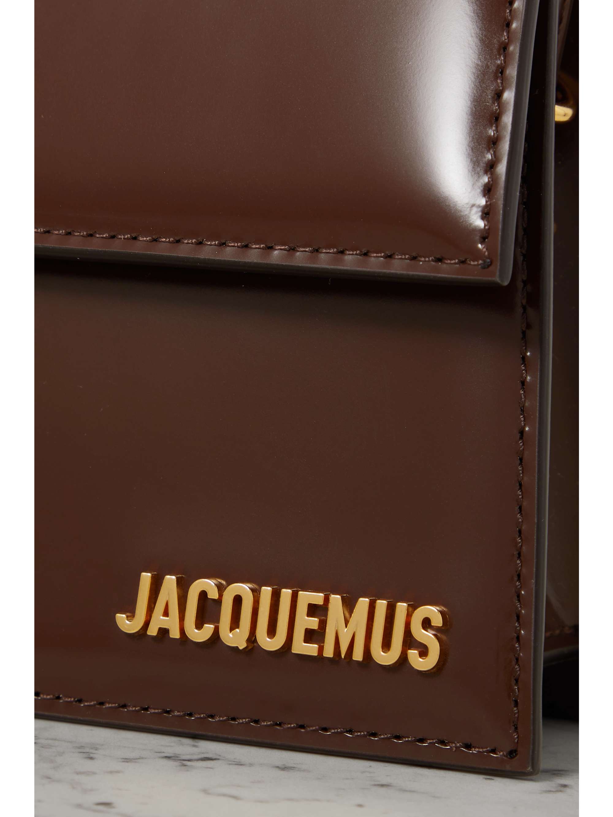 JACQUEMUS Le Bambino Long leather shoulder bag