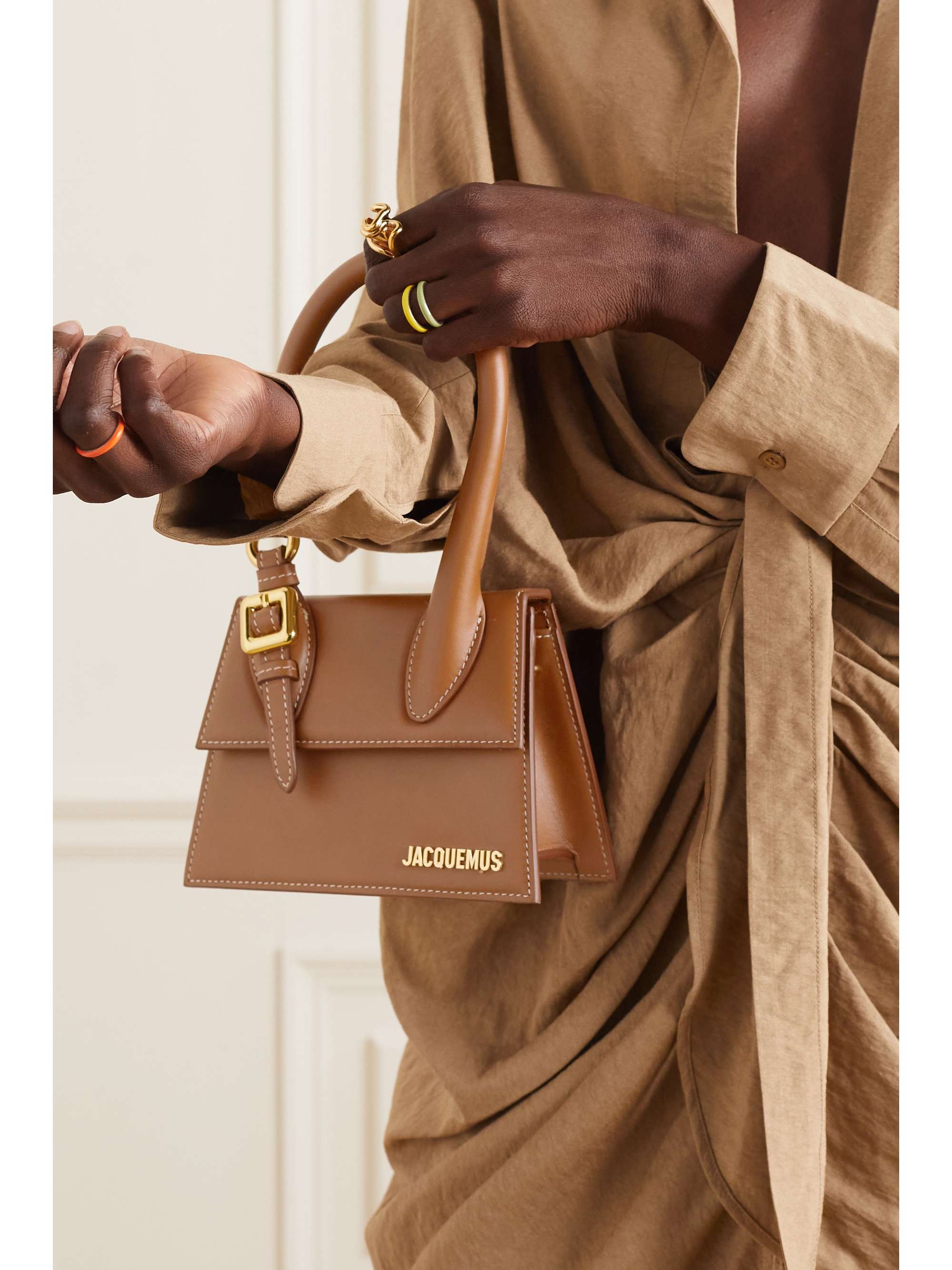 JACQUEMUS Le Chiquito Moyen medium leather tote | NET-A-PORTER