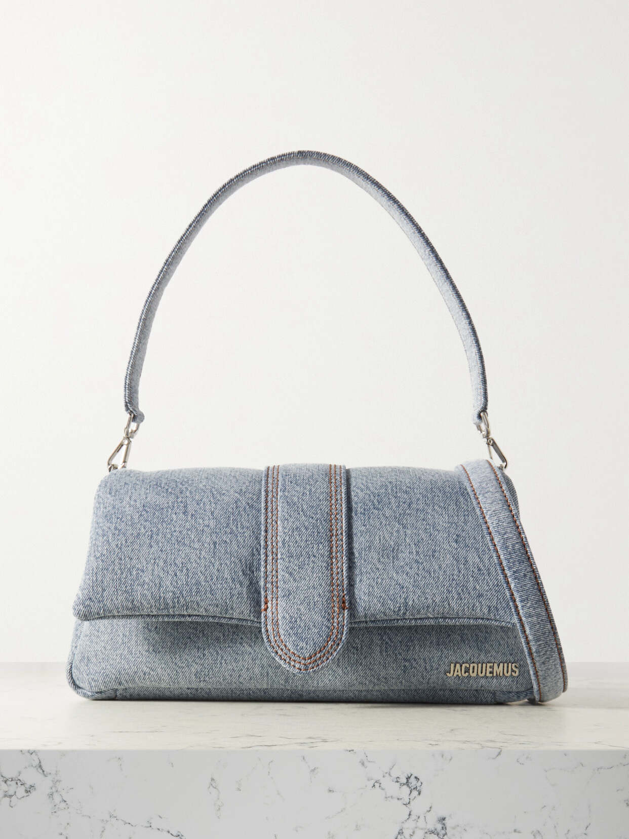 Jacquemus - Le Bambimou Padded Denim Shoulder Bag - Blue