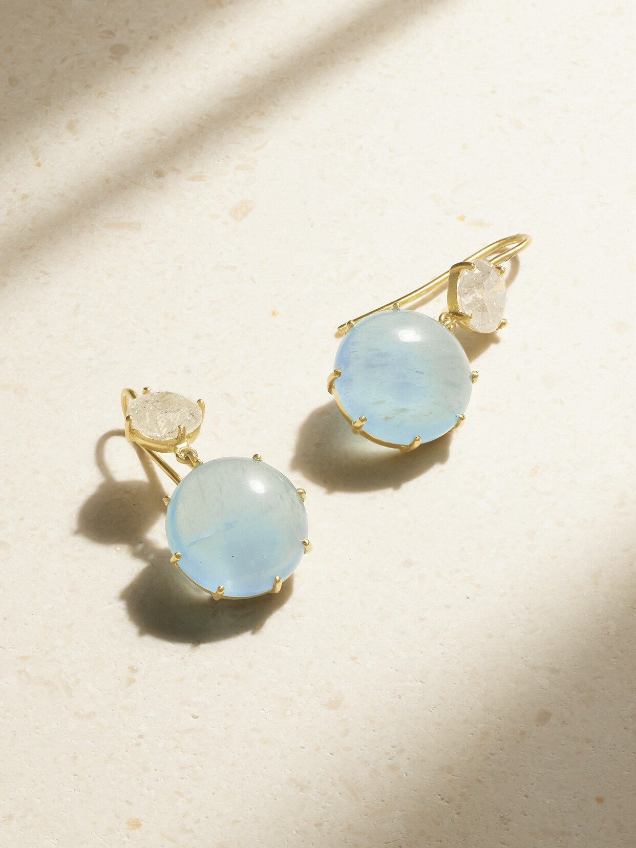 Sylva & Cie 18-karat , Aquamarine And Diamond Earrings