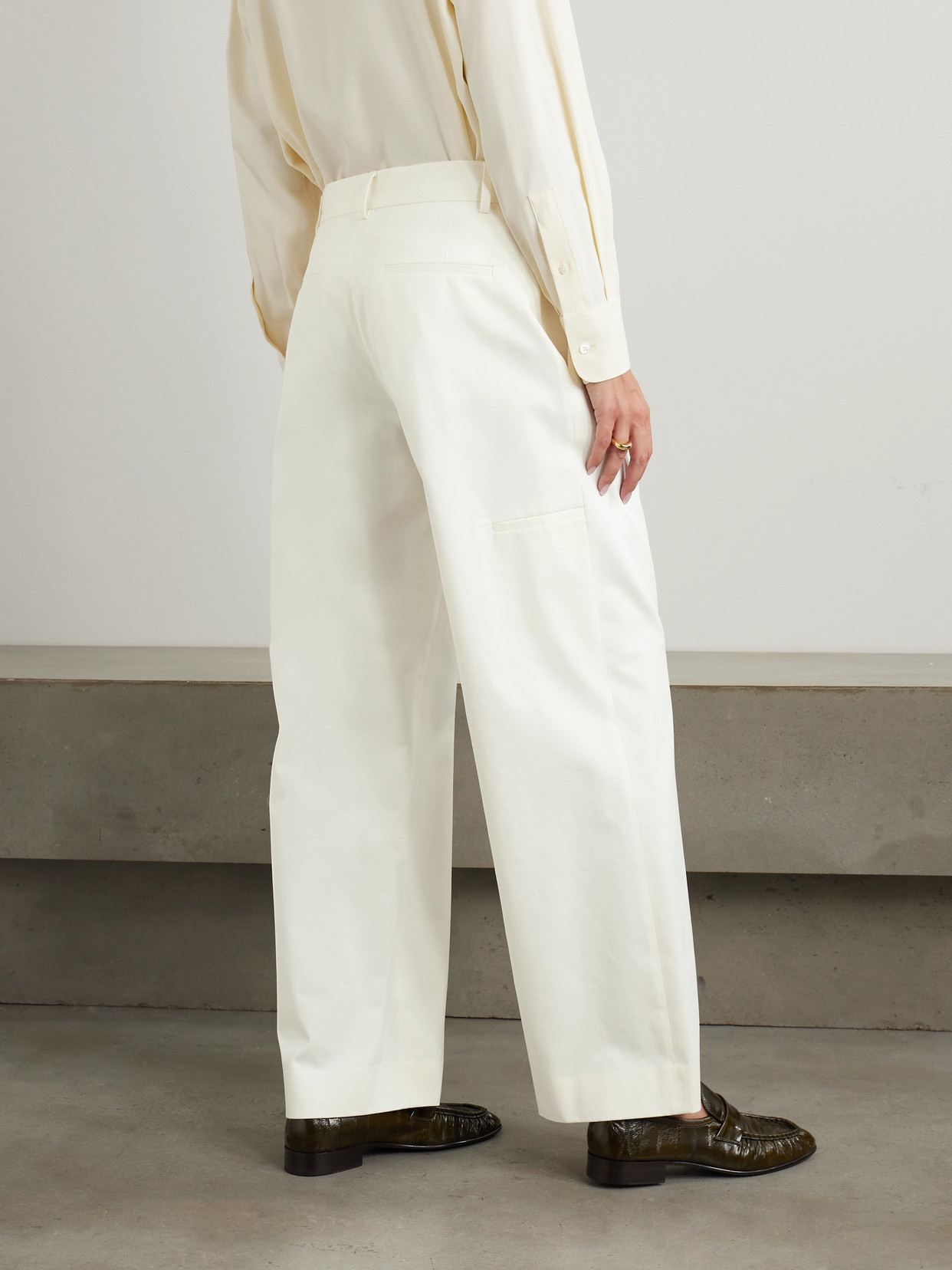 The Row Wide-leg Egli Jean White In White