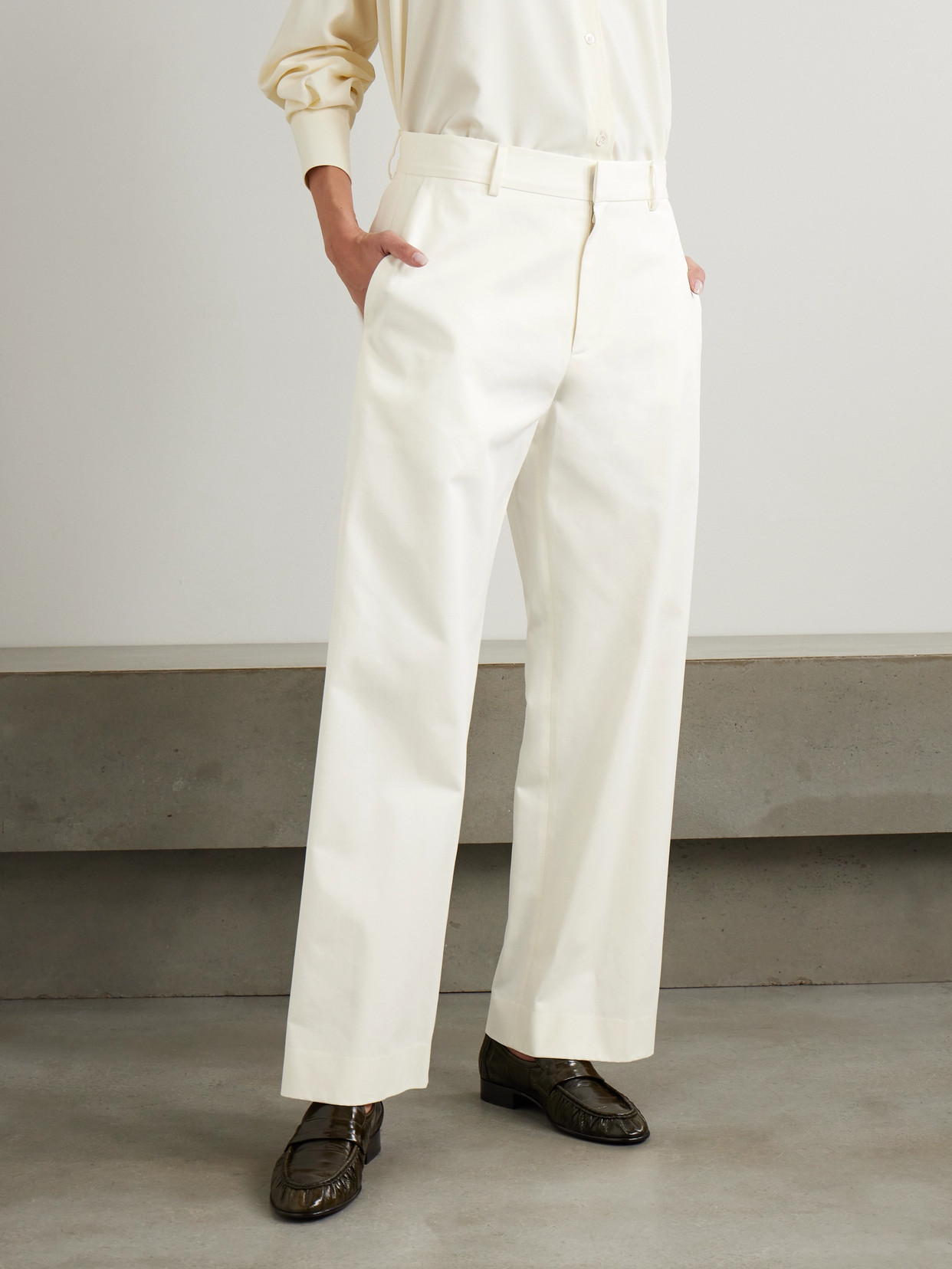 The Row Wide-leg Egli Jean White In White