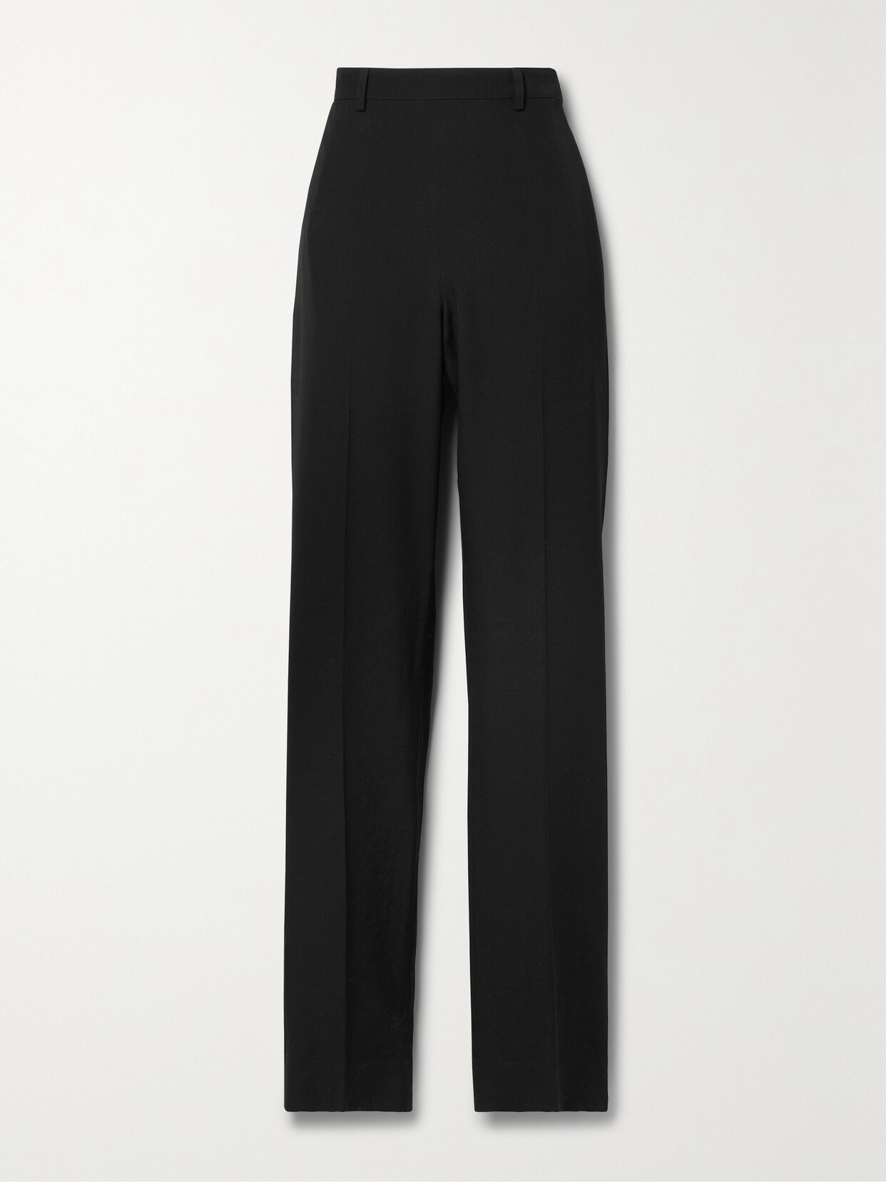 The Row Telemaco Wool-twill Tapered Pants In Black