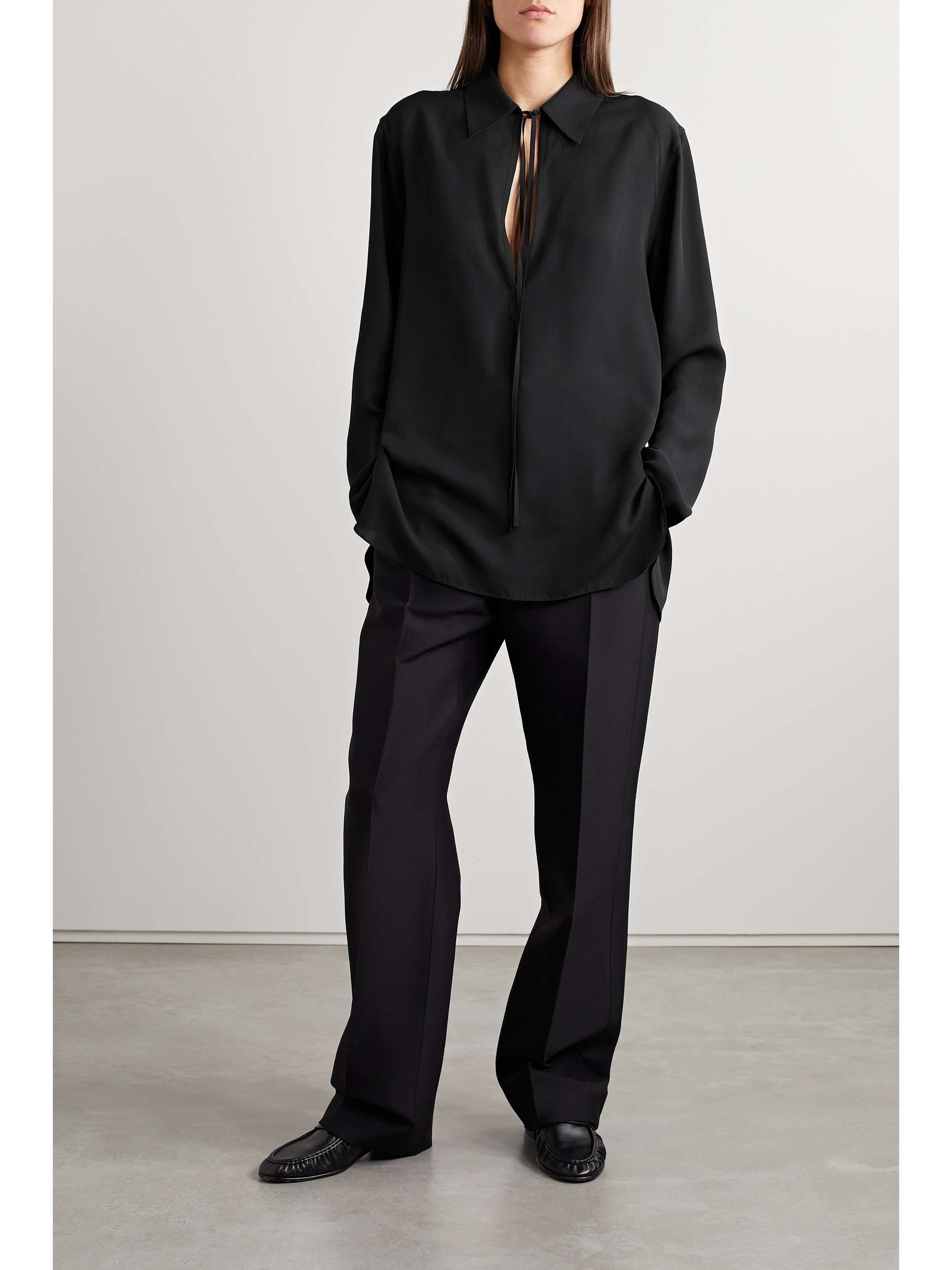 THE ROW Malon silk shirt | NET-A-PORTER