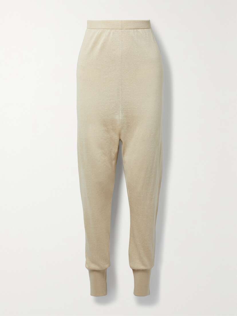 The Row — Dalbero linen and silk-blend tapered pants