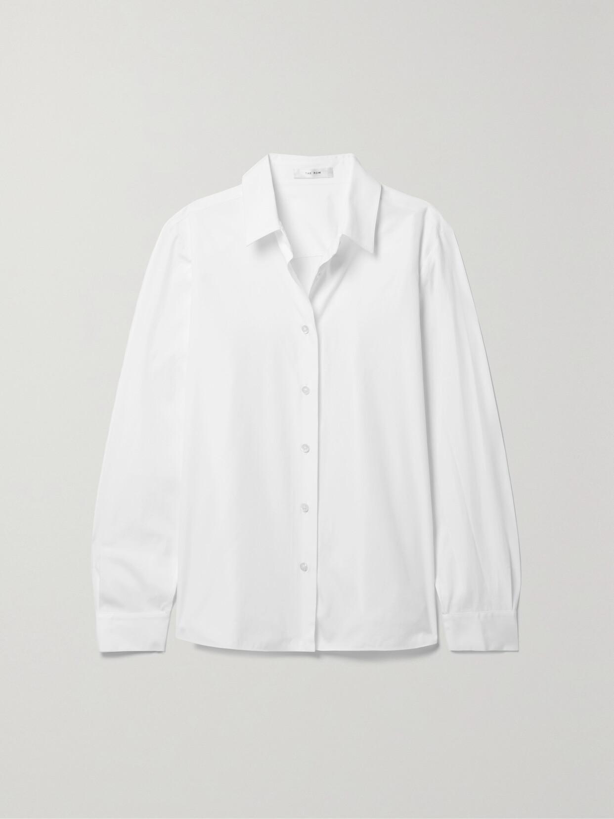 The Row Sadie Cotton-poplin Shirt - White