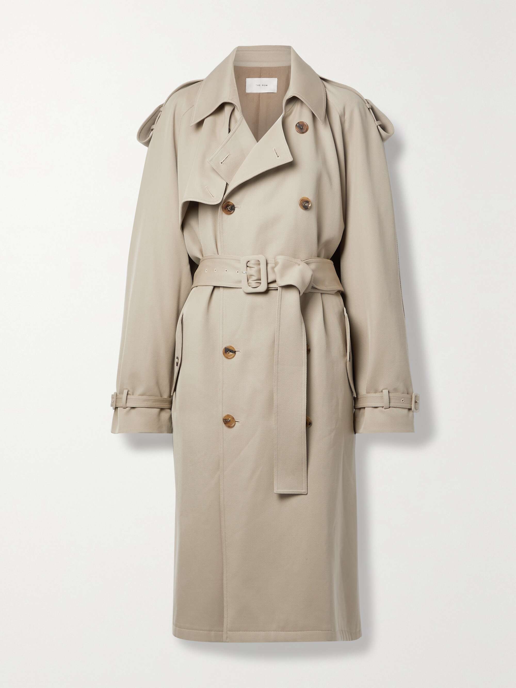 THE ROW June belted cotton-gabardine trench coat | NET-A-PORTER