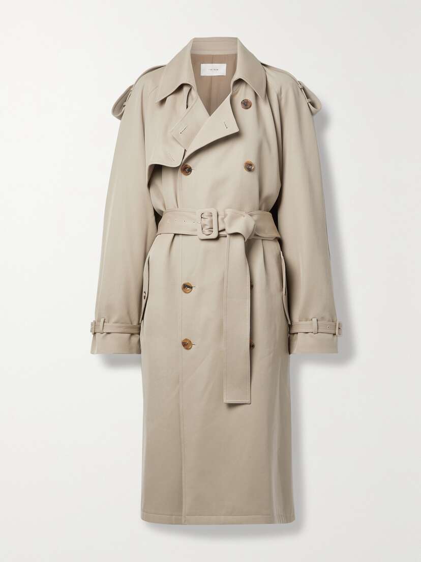 The Row June Belted Cotton-gabardine Trench Coat