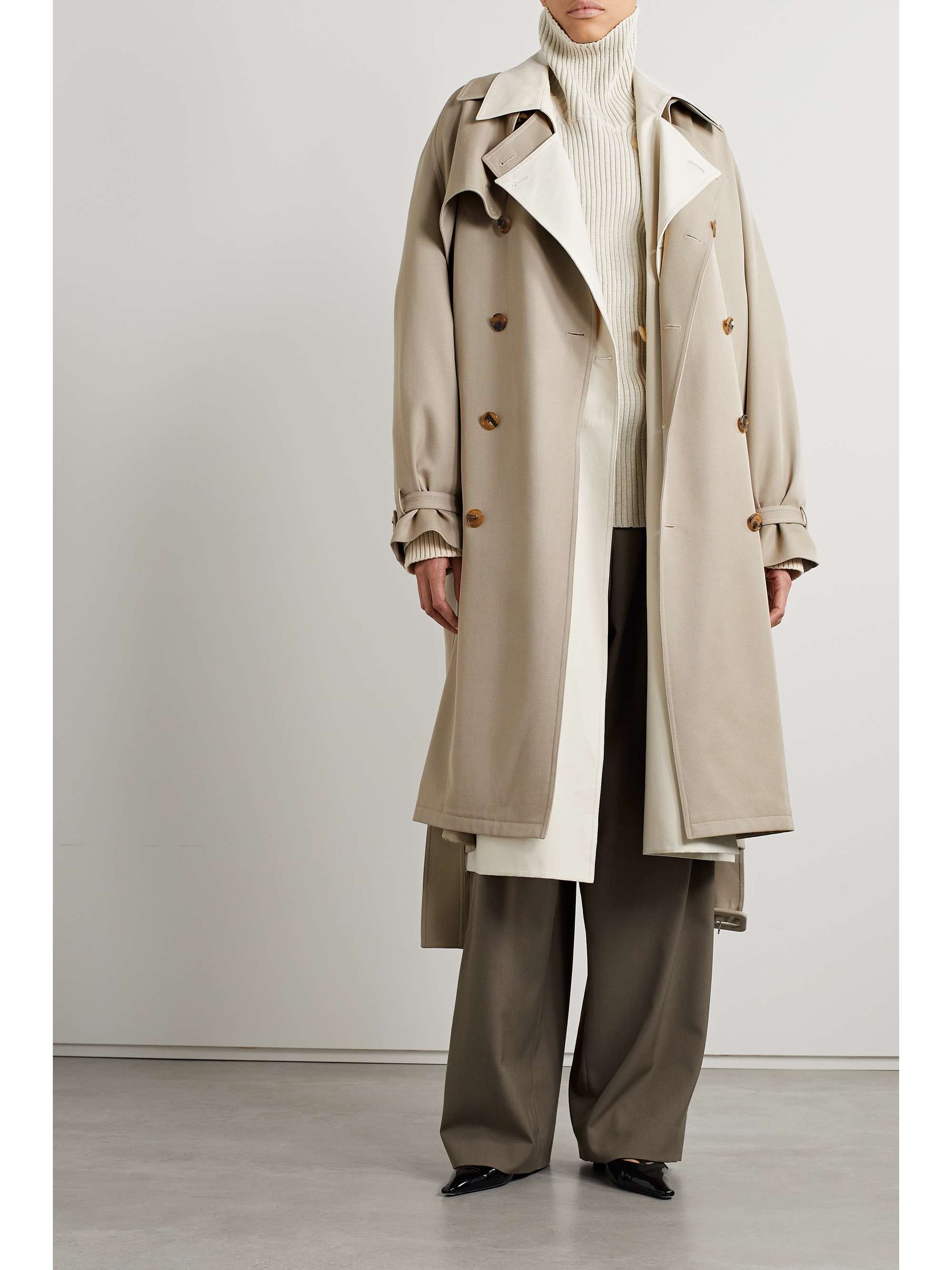 THE ROW June belted cotton-gabardine trench coat | NET-A-PORTER