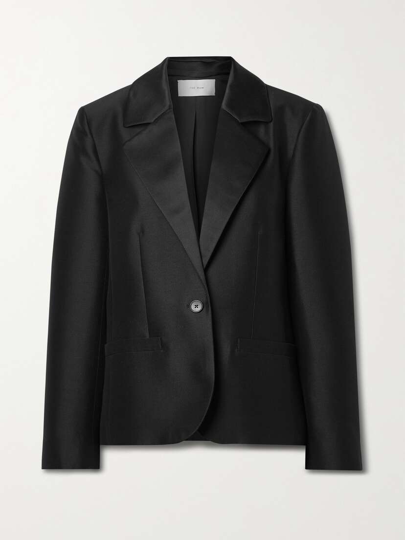 The Row Dru Wool And Silk-blend Blazer