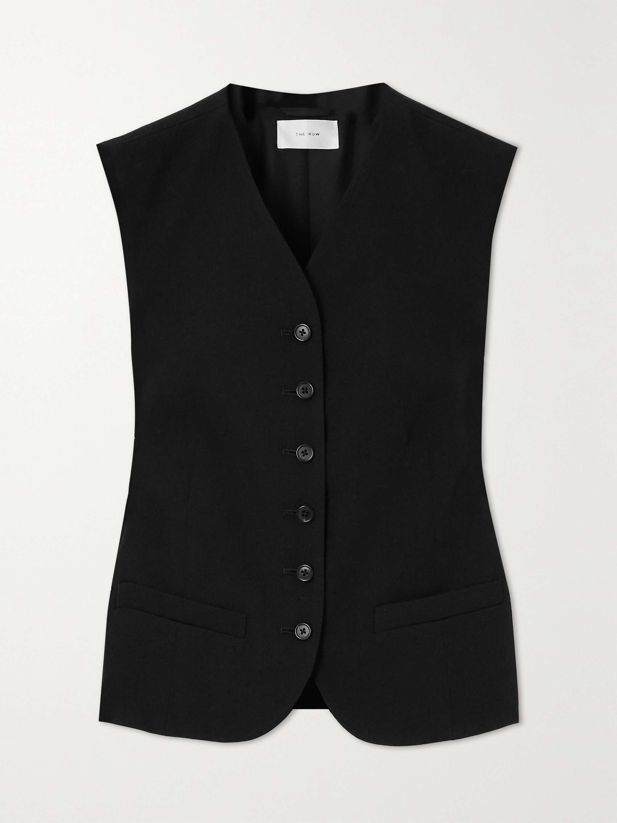 THE ROW Vegas wool-twill vest | NET-A-PORTER