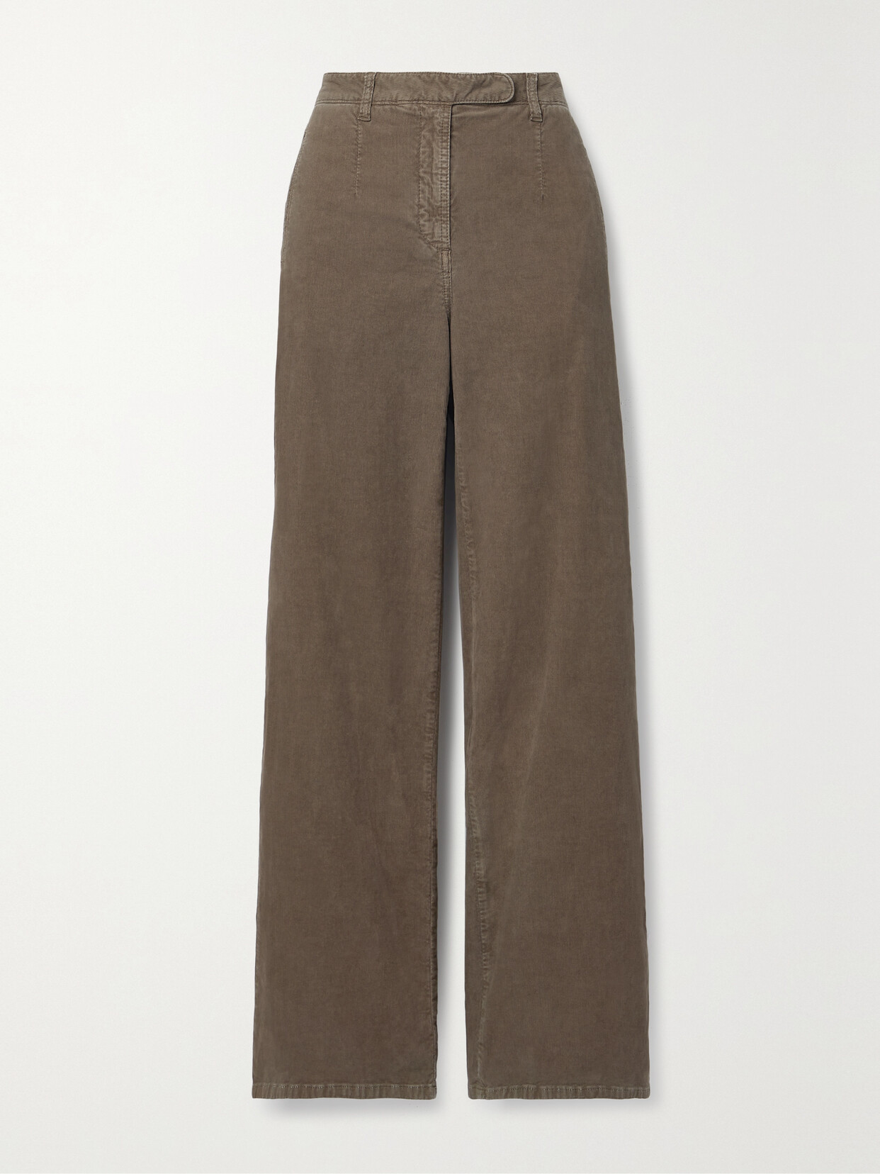 The Row Banew Cotton-blend Corduroy Straight-leg Pants - Brown