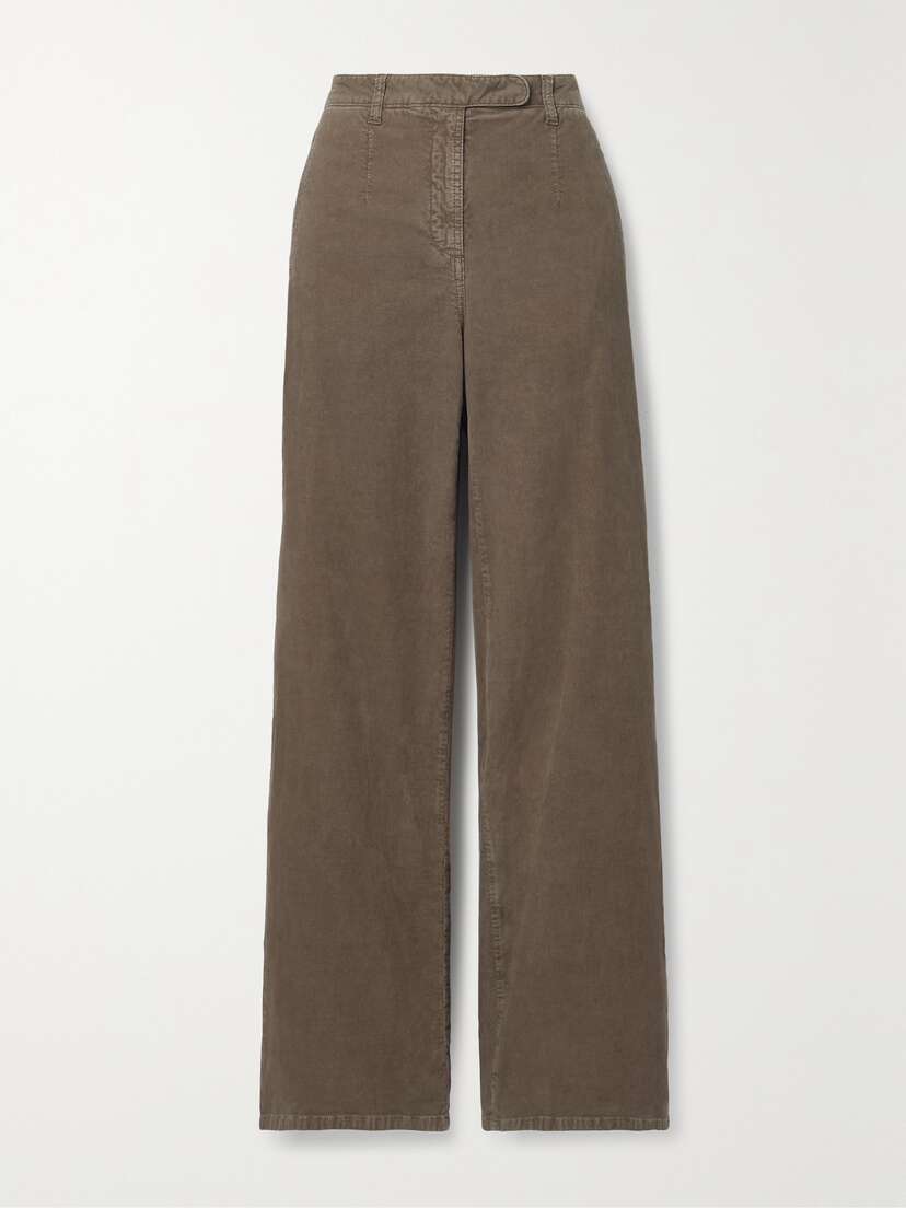 The Row Banew Cotton-blend Corduroy Straight-leg Pants