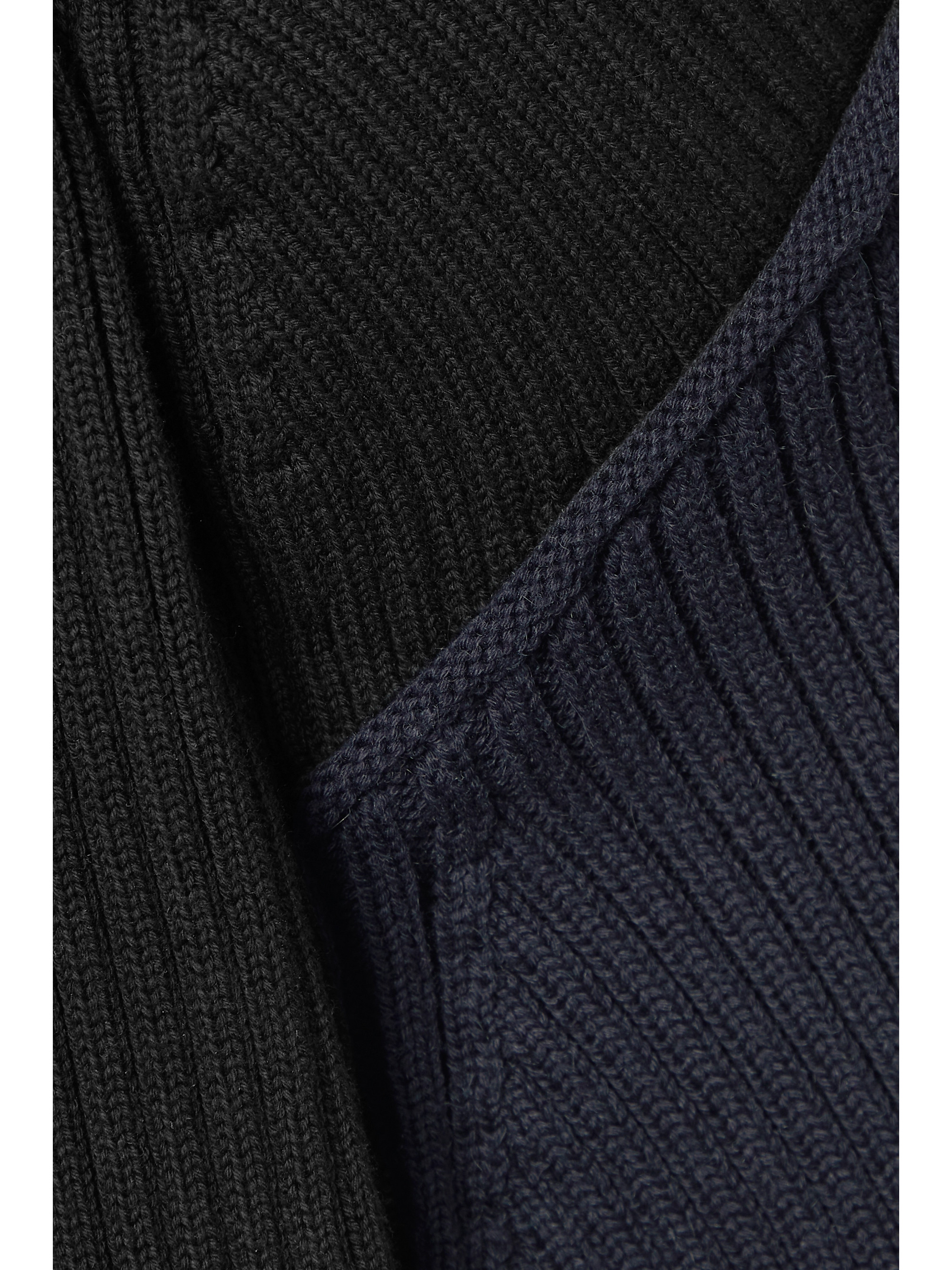 The Row Deela ribbed cotton and cashmere-blend midi dress