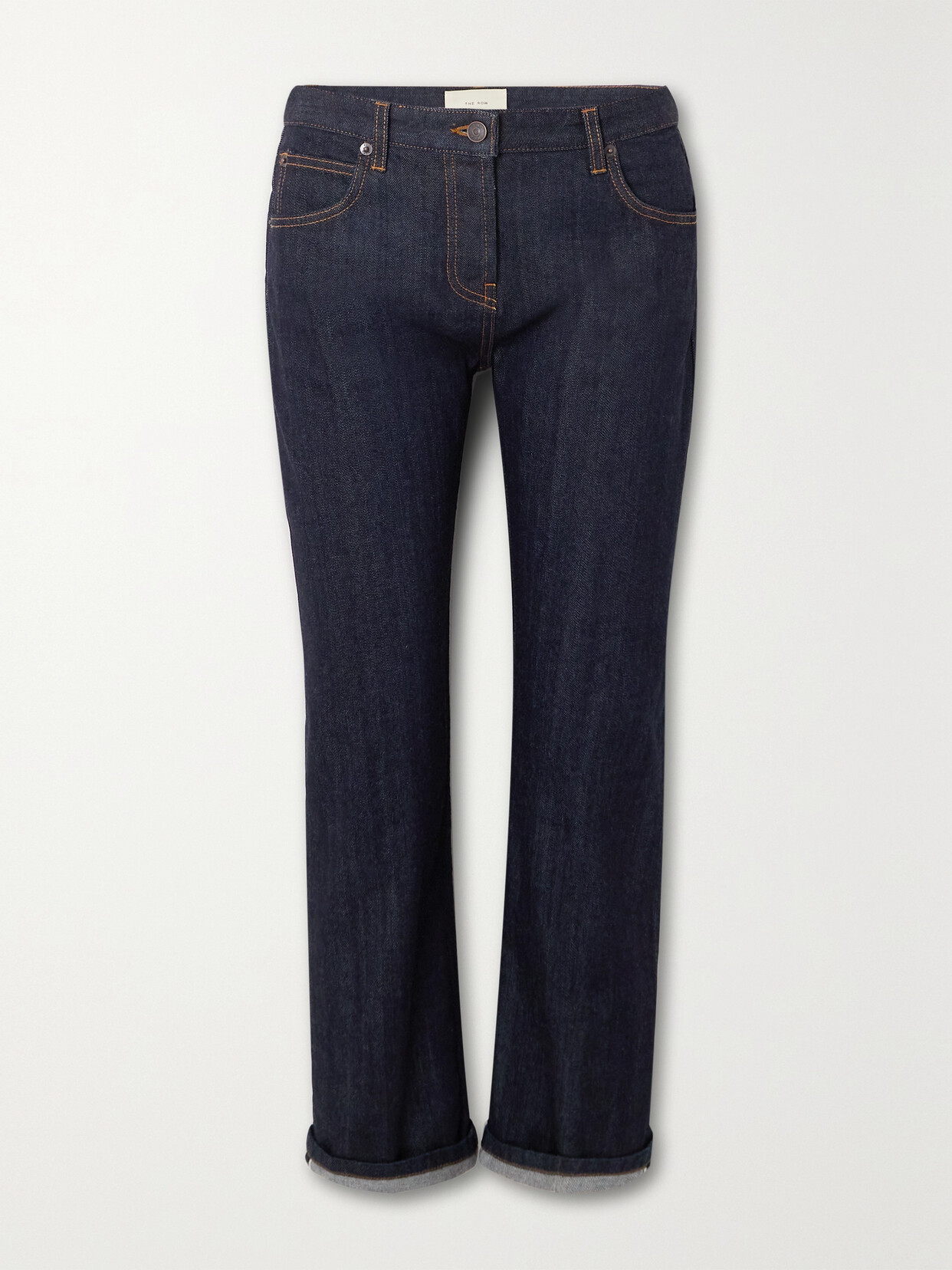 Shop The Row Riaco Mid-rise Slim-leg Jeans In Blue