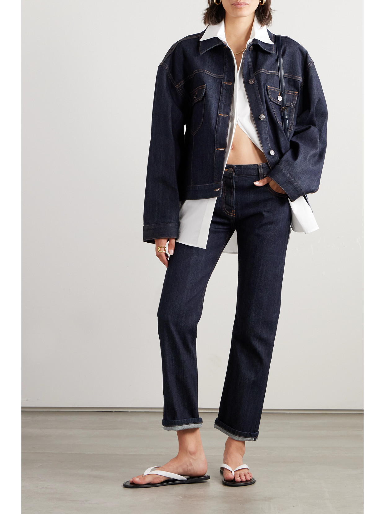 The Row Riaco Mid-rise Slim-leg Jeans In Indigo | ModeSens
